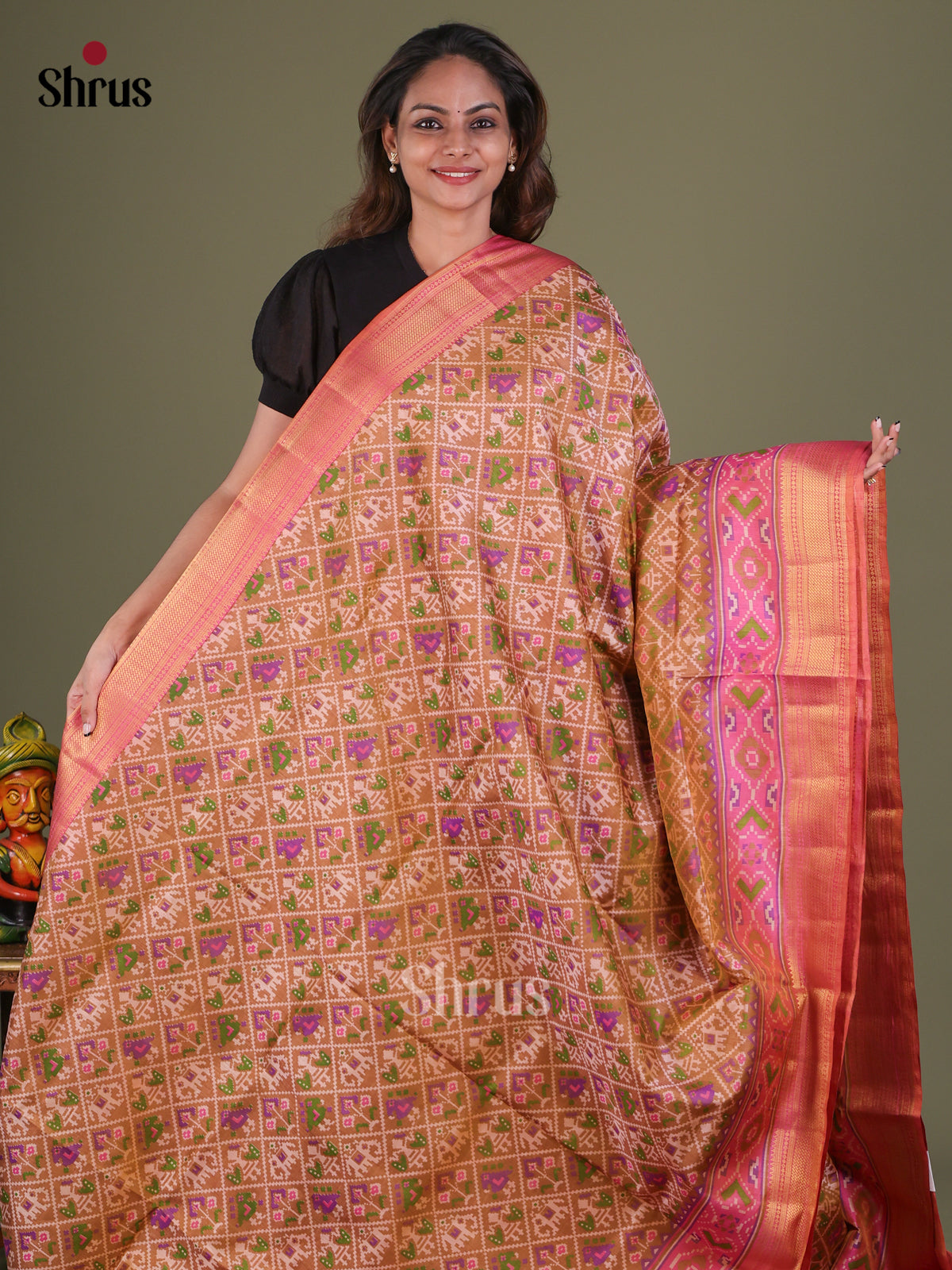 Semi Patola Saree - EFS15152 - Shop on Shrus.com