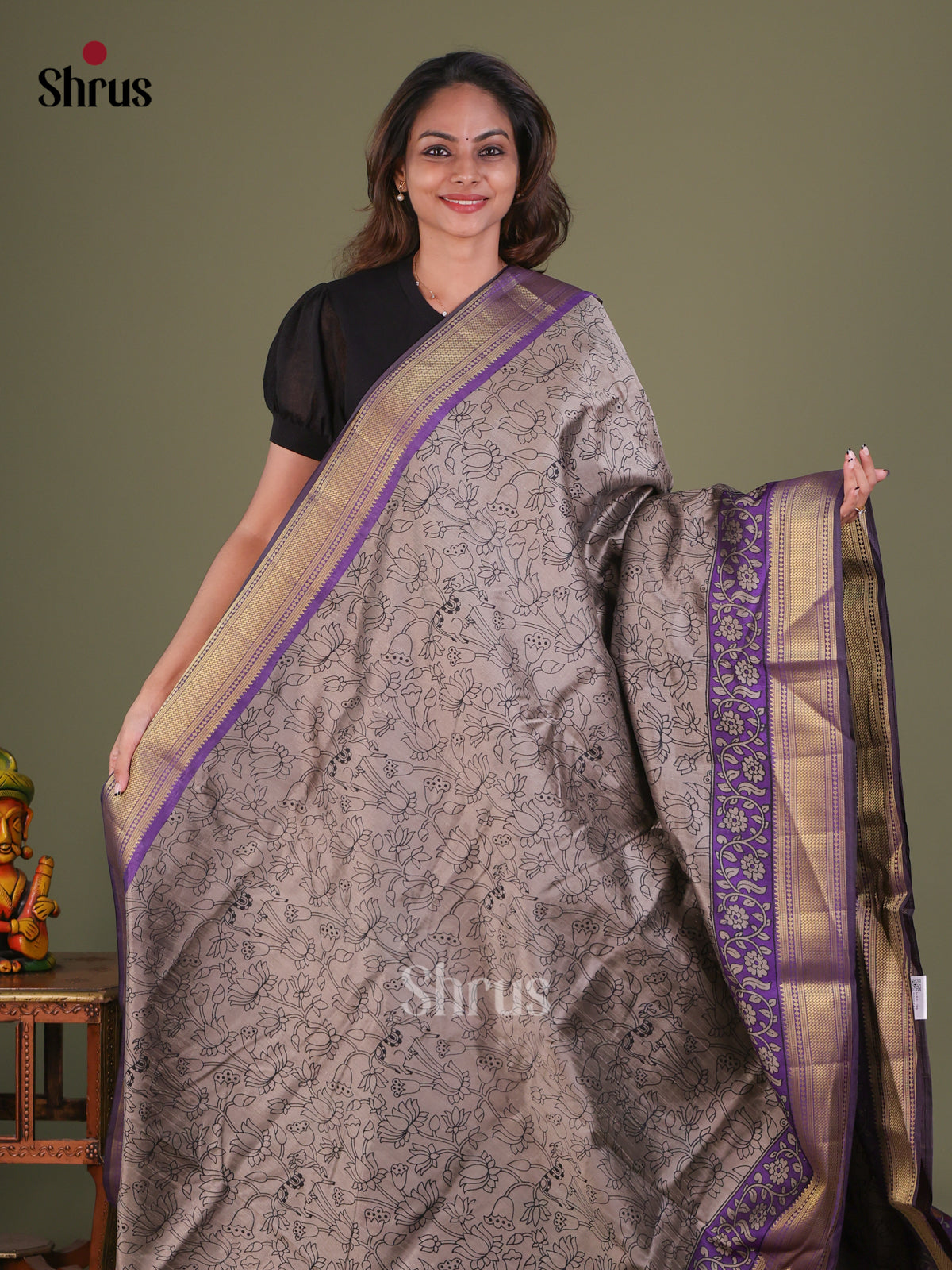 Semi Patola Saree - EFS15166 - Shop on Shrus.com
