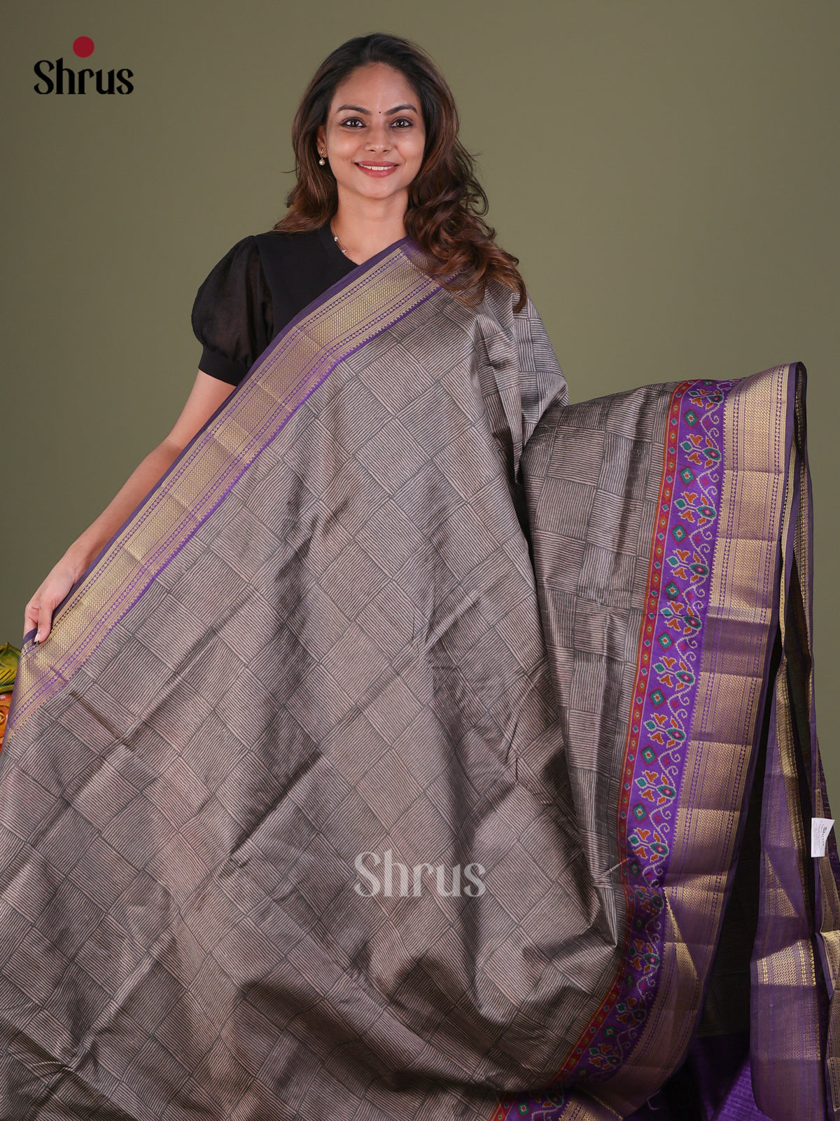Semi Patola Saree - EFS15173 - Shop on Shrus.com