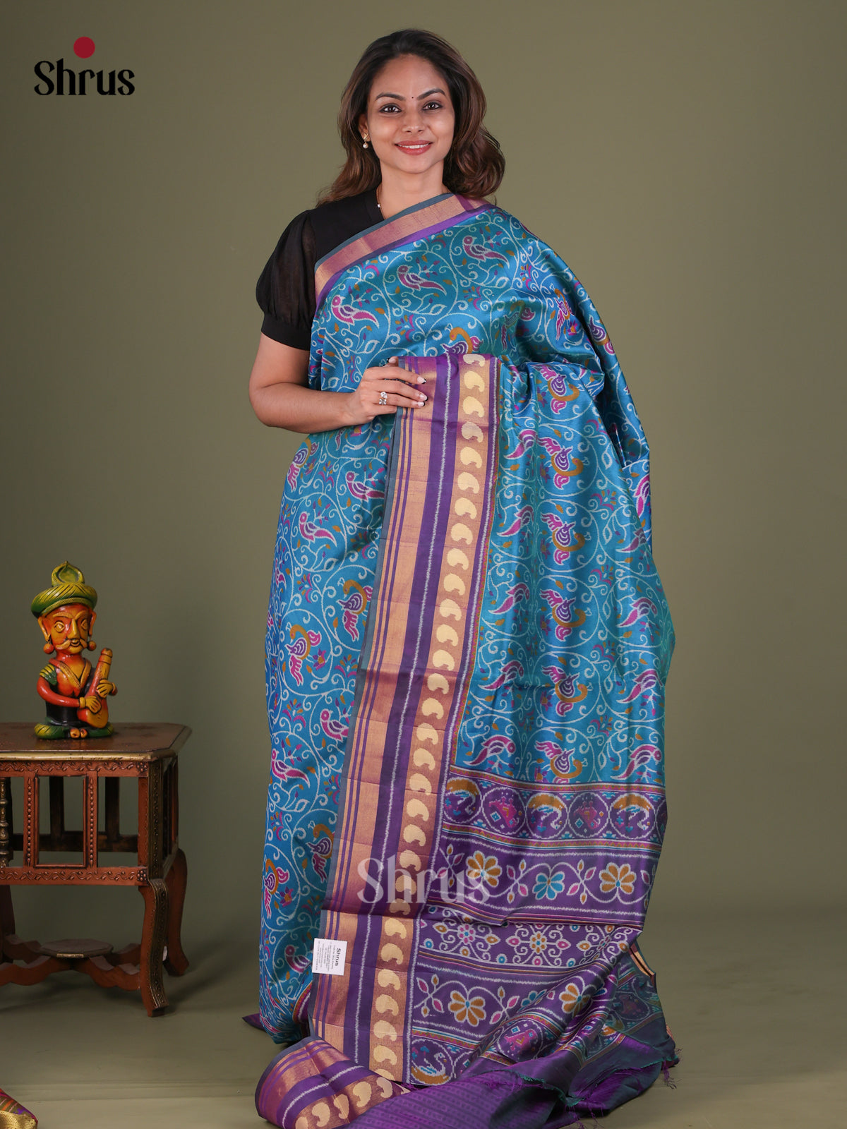 Semi Patola Saree - EFS15219 - Shop on Shrus.com
