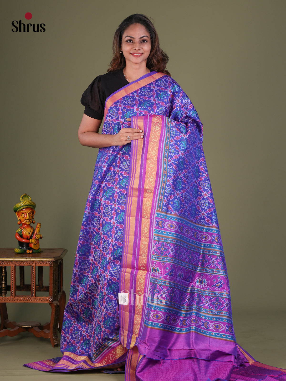 Semi Patola Saree - EFS15234 - Shop on Shrus.com