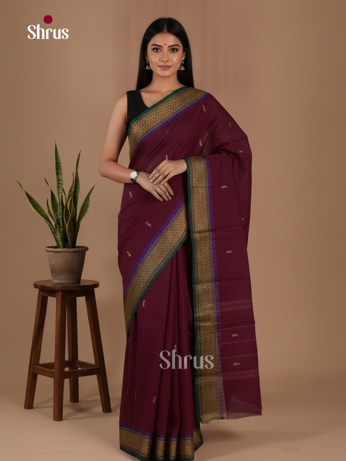 Chettinad Cotton Saree - EFS16049 - Shop on Shrus.com