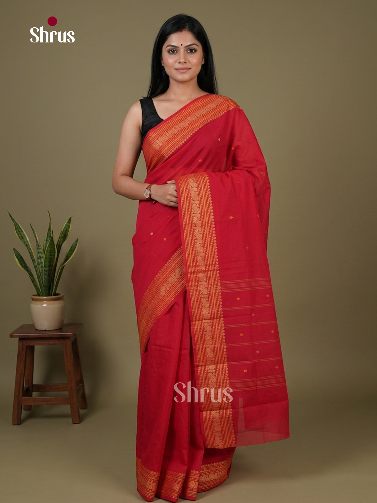 Chettinad Cotton Saree - EFS16061 - Shop on Shrus.com