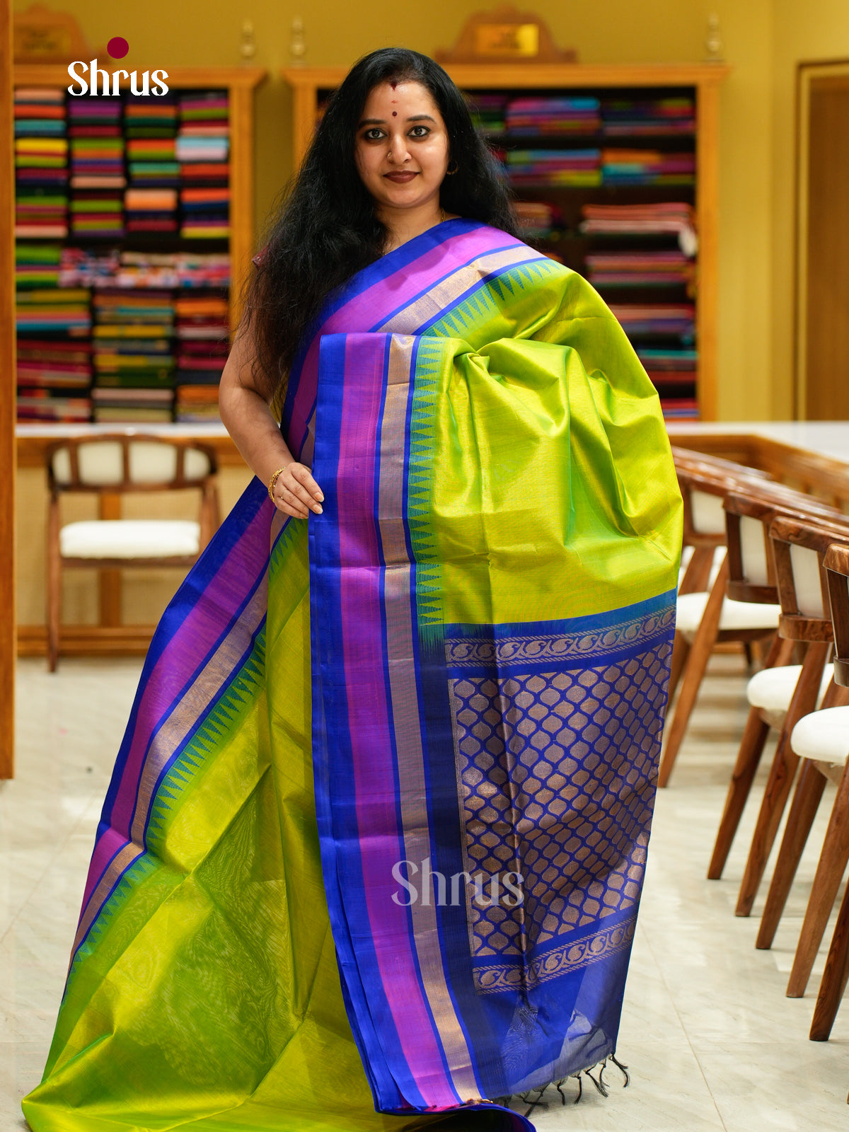 Silk Cotton Saree - EFS16077 - Shop on Shrus.com