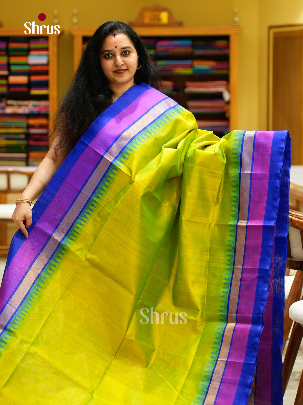 Silk Cotton Saree - EFS16077 - Shop on Shrus.com