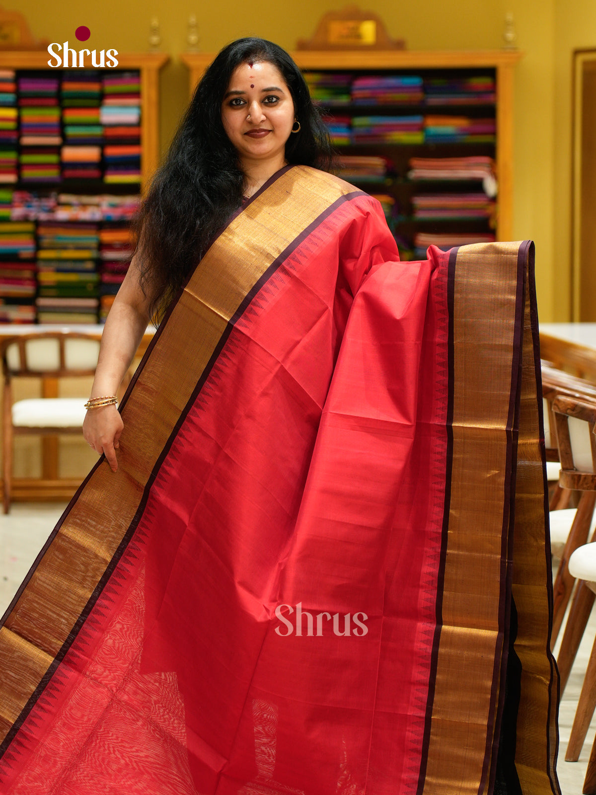 Silk Cotton Saree - EFS16078 - Shop on Shrus.com