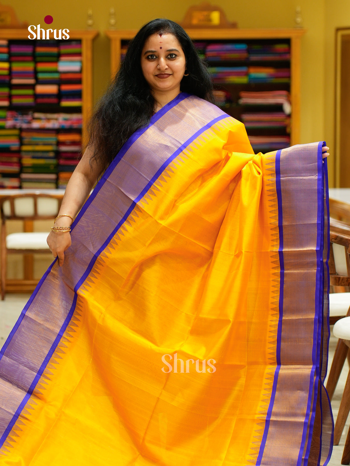 Silk Cotton Saree - EFS16079 - Shop on Shrus.com