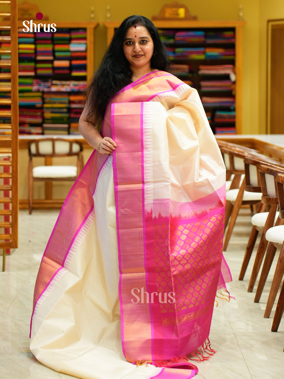 Silk Cotton Saree - EFS16088 - Shop on Shrus.com