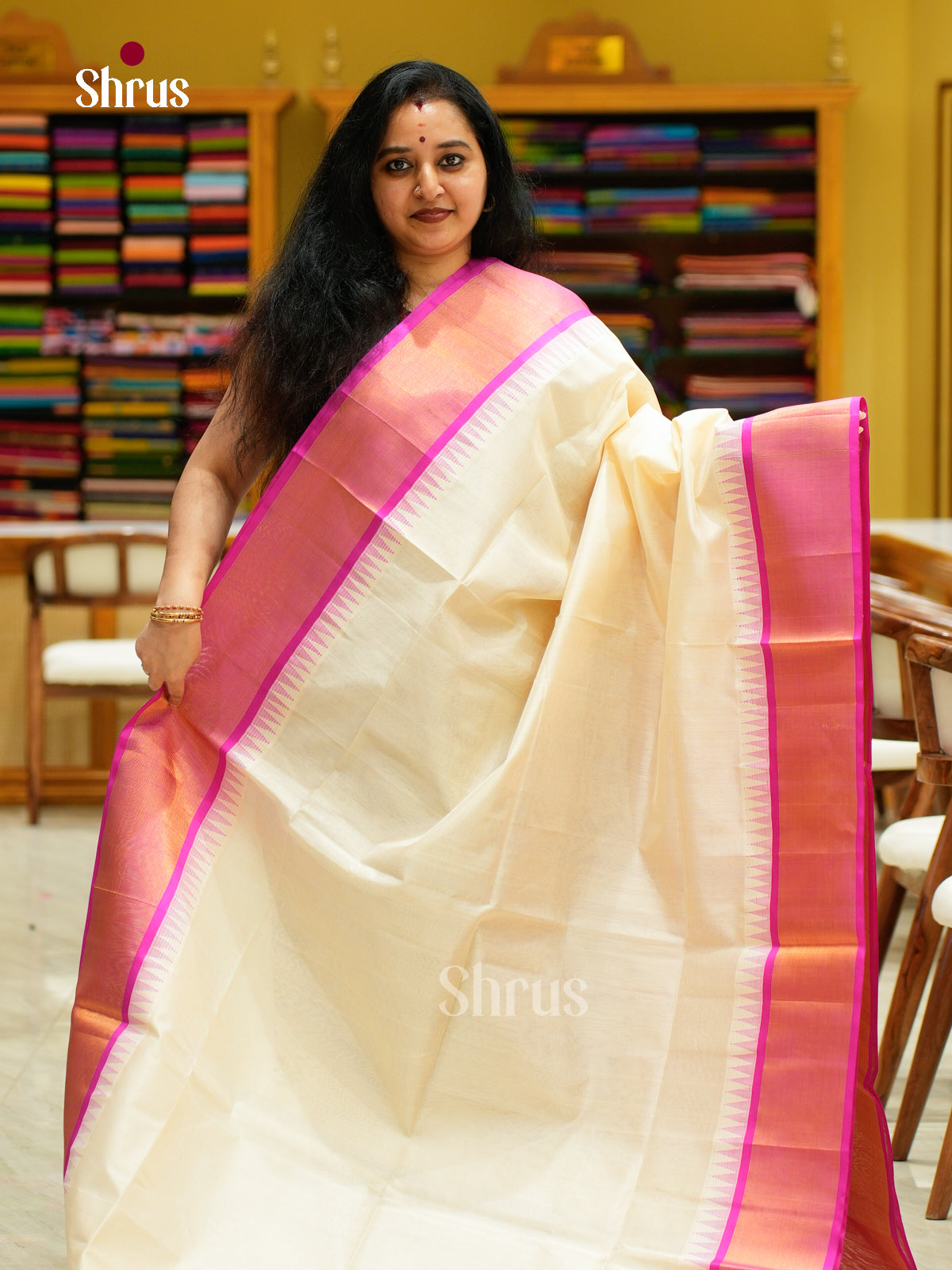Silk Cotton Saree - EFS16088 - Shop on Shrus.com