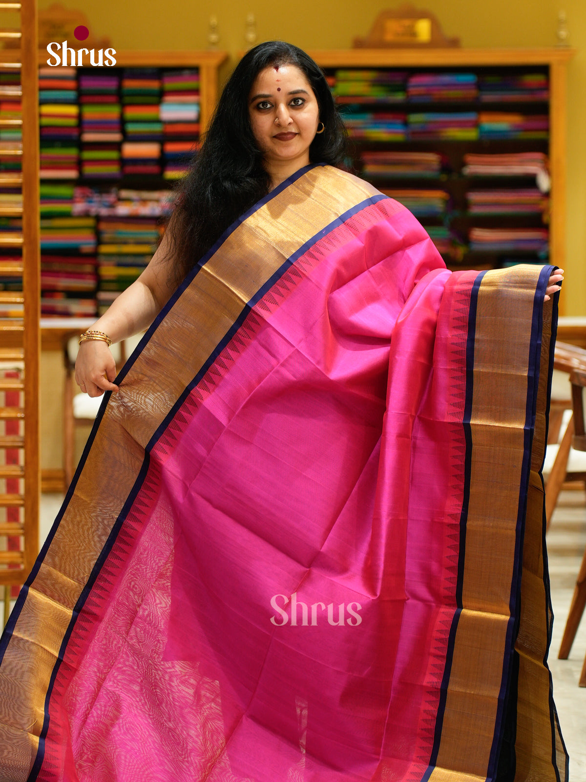 Silk Cotton Saree - EFS16091 - Shop on Shrus.com