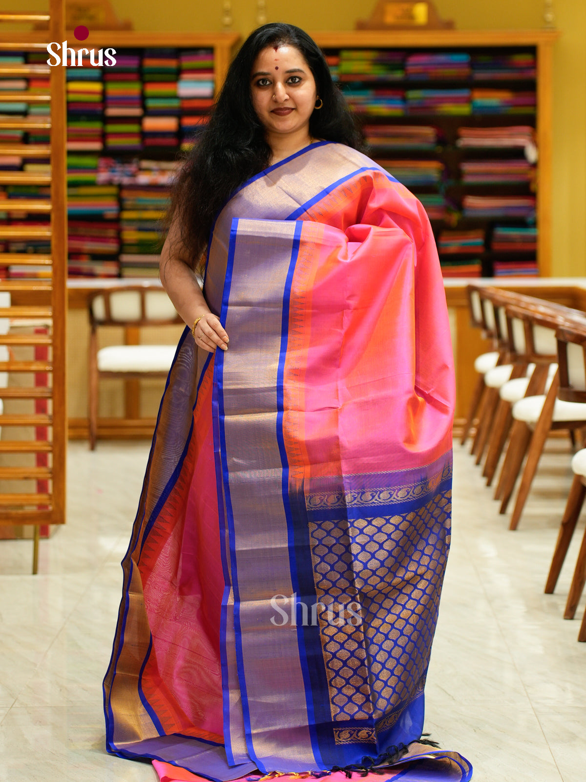 Silk Cotton Saree - EFS16094 - Shop on Shrus.com