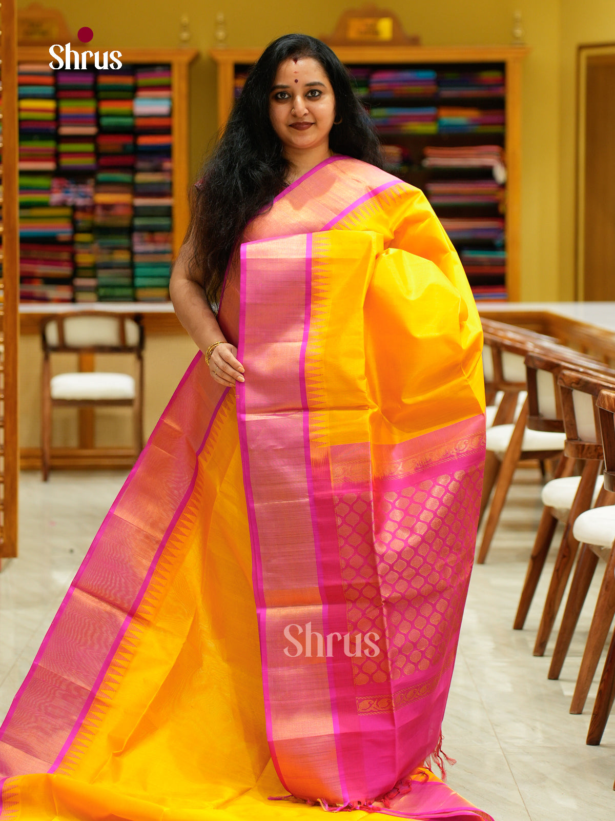 Silk Cotton Saree - EFS16096 - Shop on Shrus.com