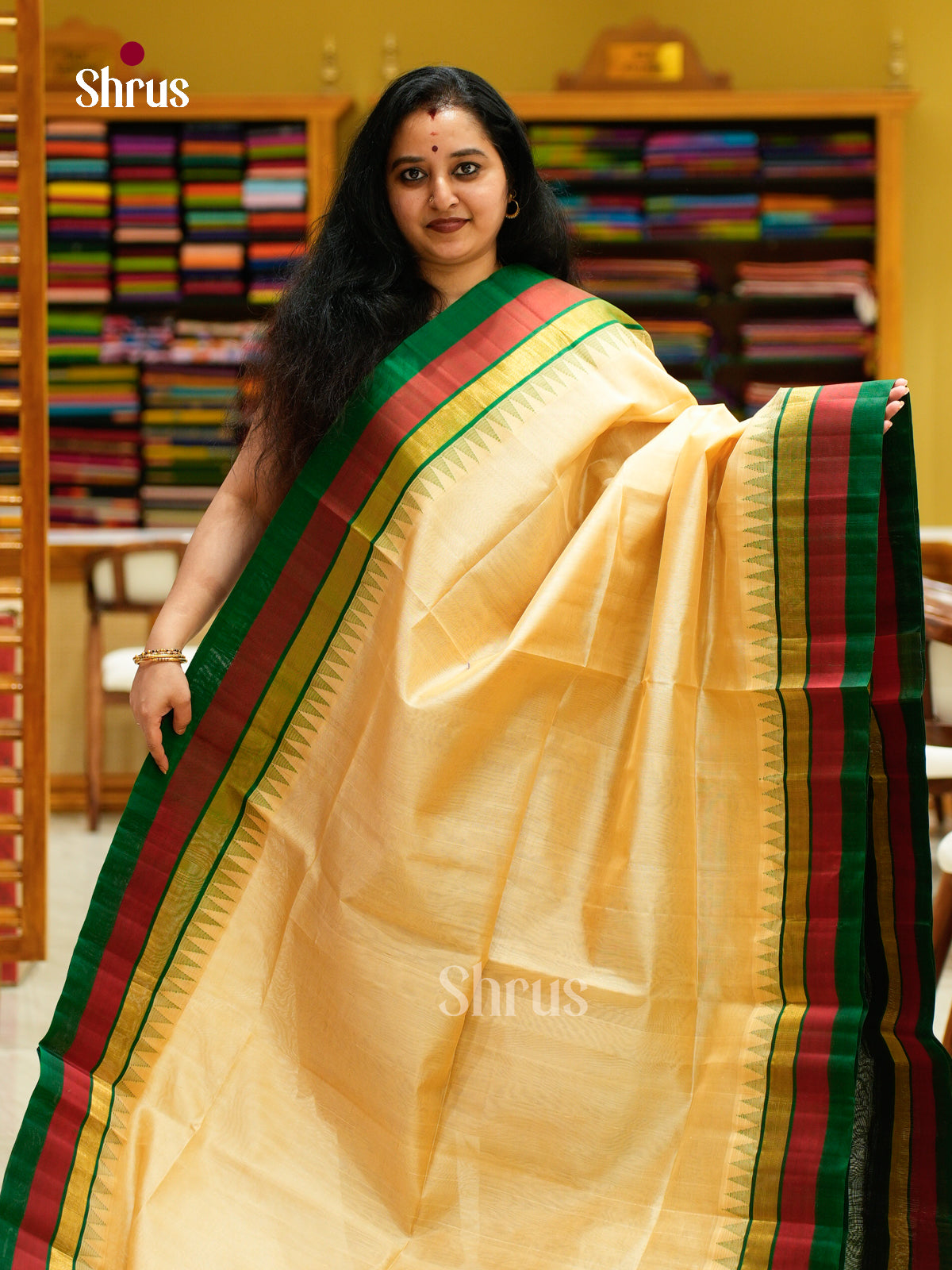 Silk Cotton Saree - EFS16099 - Shop on Shrus.com