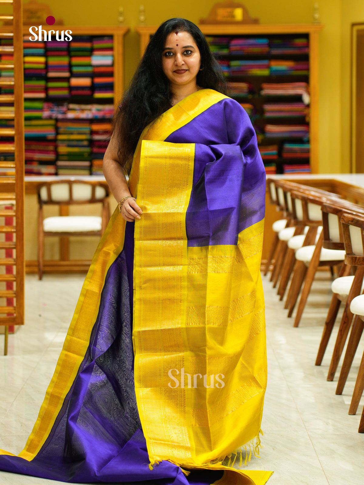 Silk Cotton Saree - EFS16106 - Shop on Shrus.com