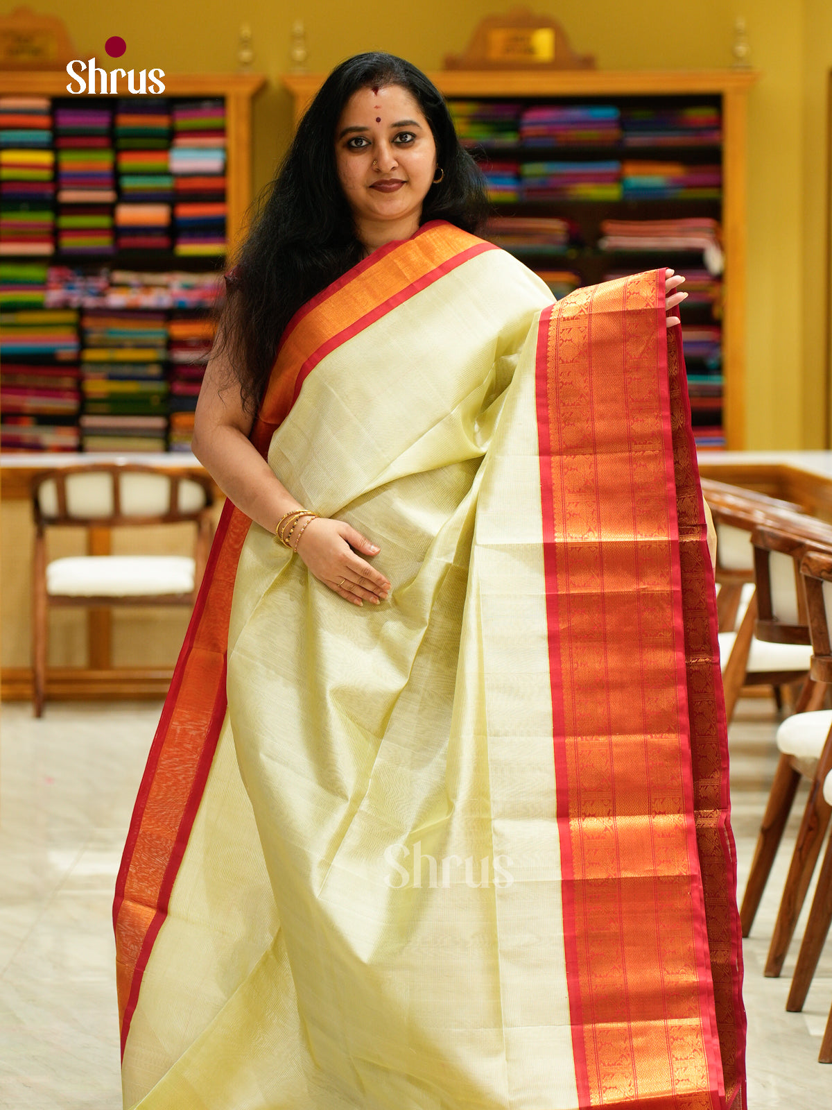 Silk Cotton Saree - EFS16111 - Shop on Shrus.com