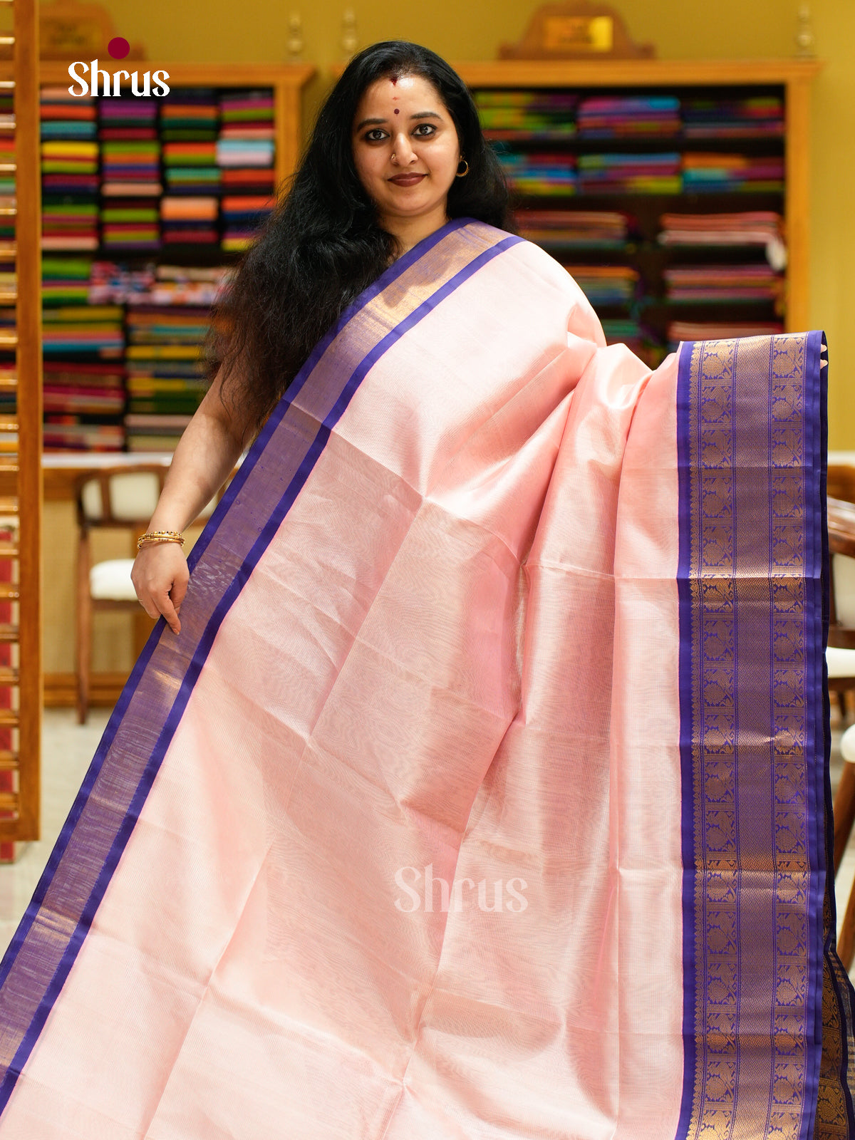 Silk Cotton Saree - EFS16112 - Shop on Shrus.com