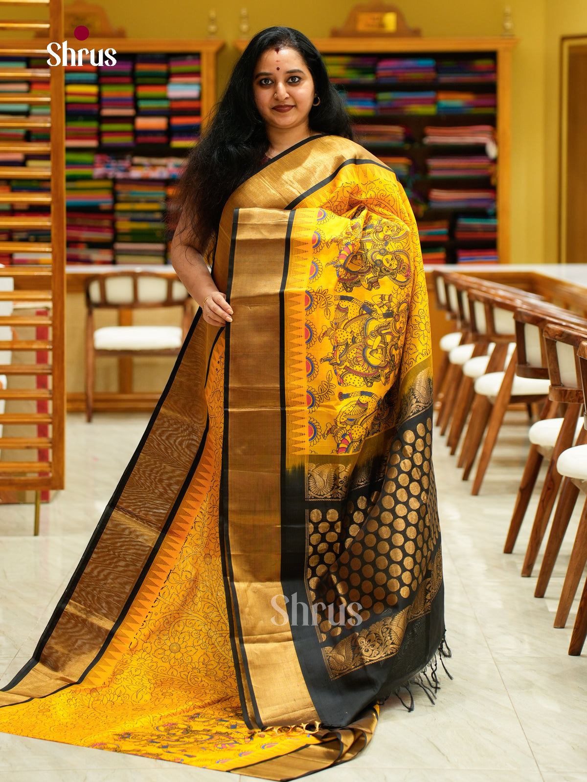 Silk Cotton Saree - EFS16118 - Shop on Shrus.com