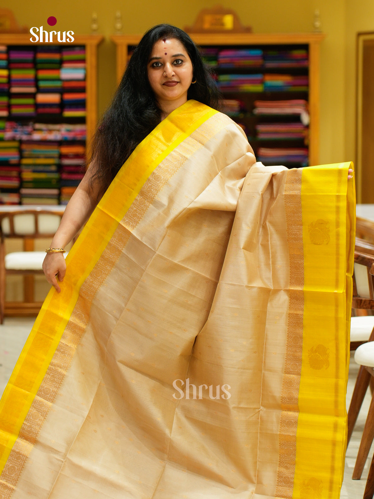 Silk Cotton Saree - EFS16130 - Shop on Shrus.com
