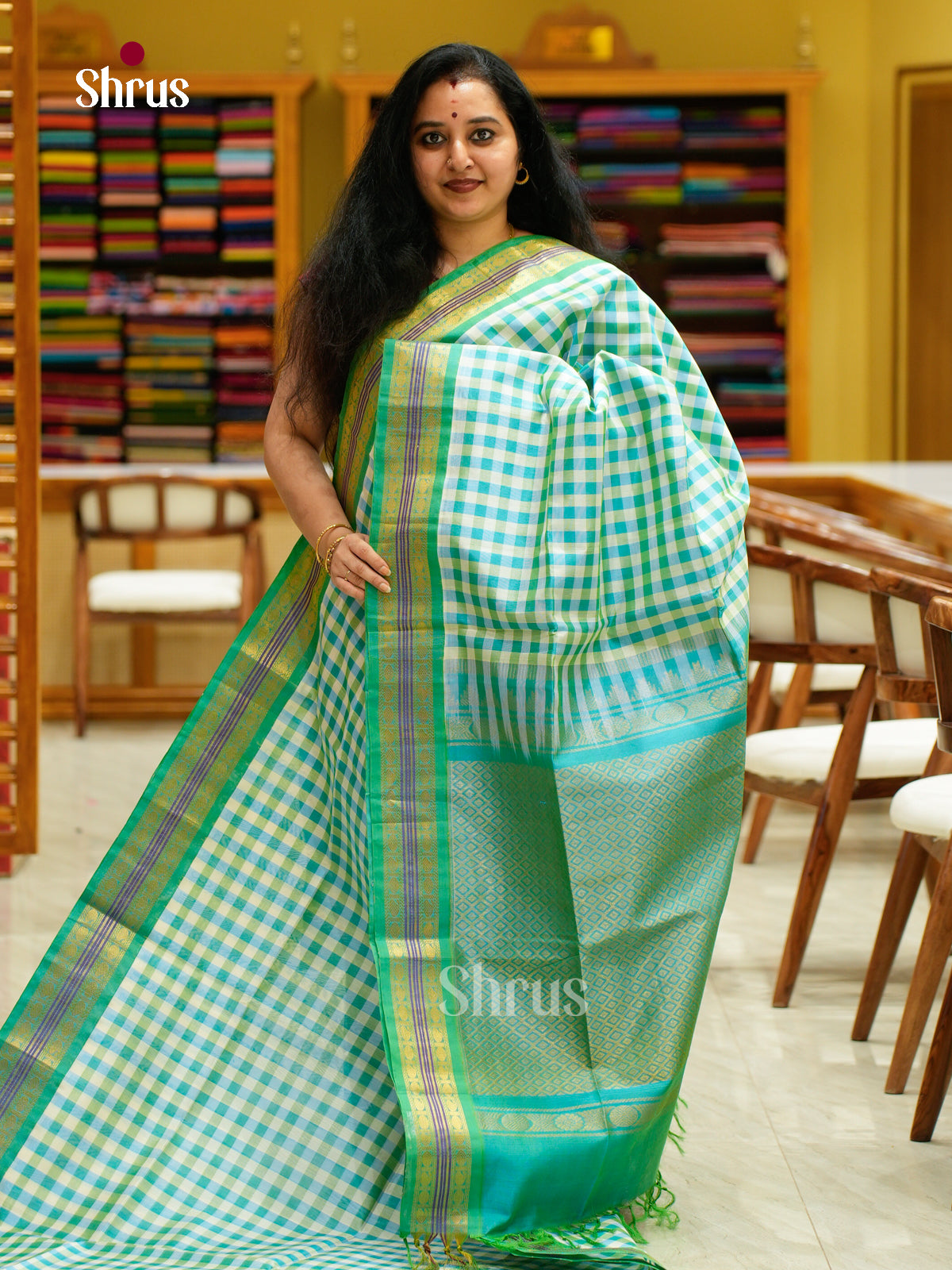 Silk Cotton Saree - EFS16132 - Shop on Shrus.com