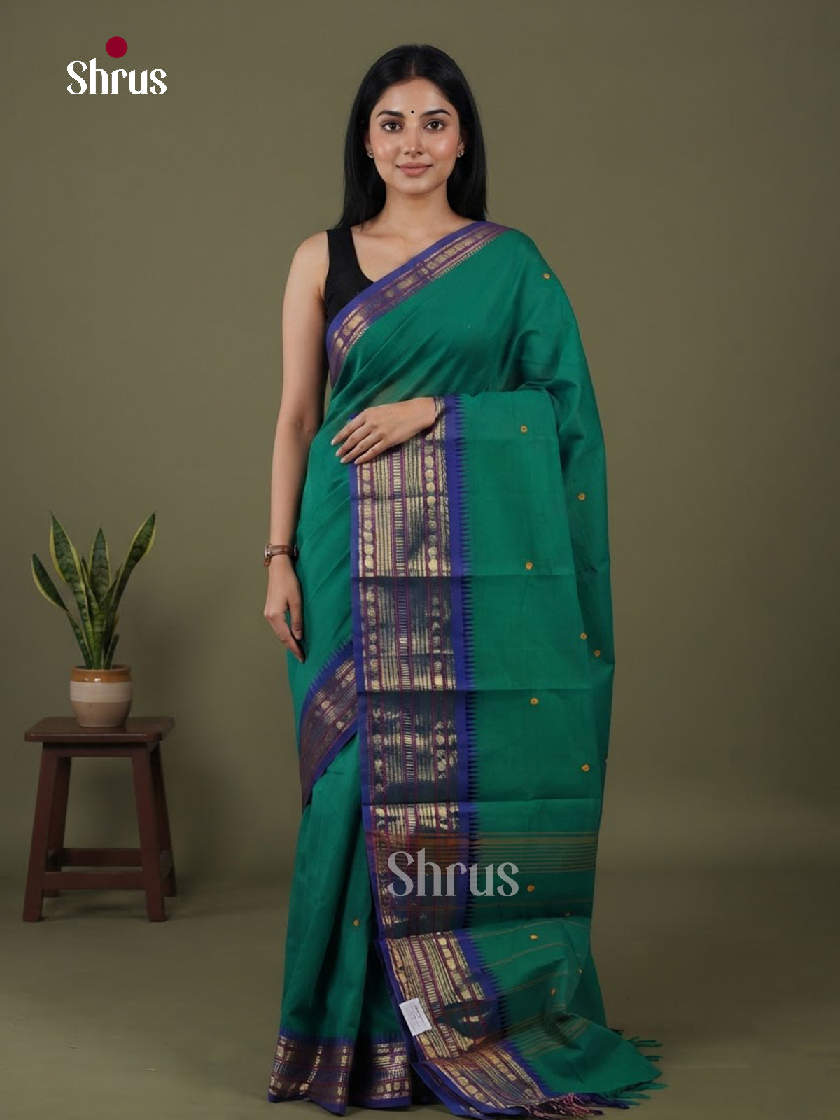 Chettinad Cotton Saree - EFS19019 - Shop on Shrus.com
