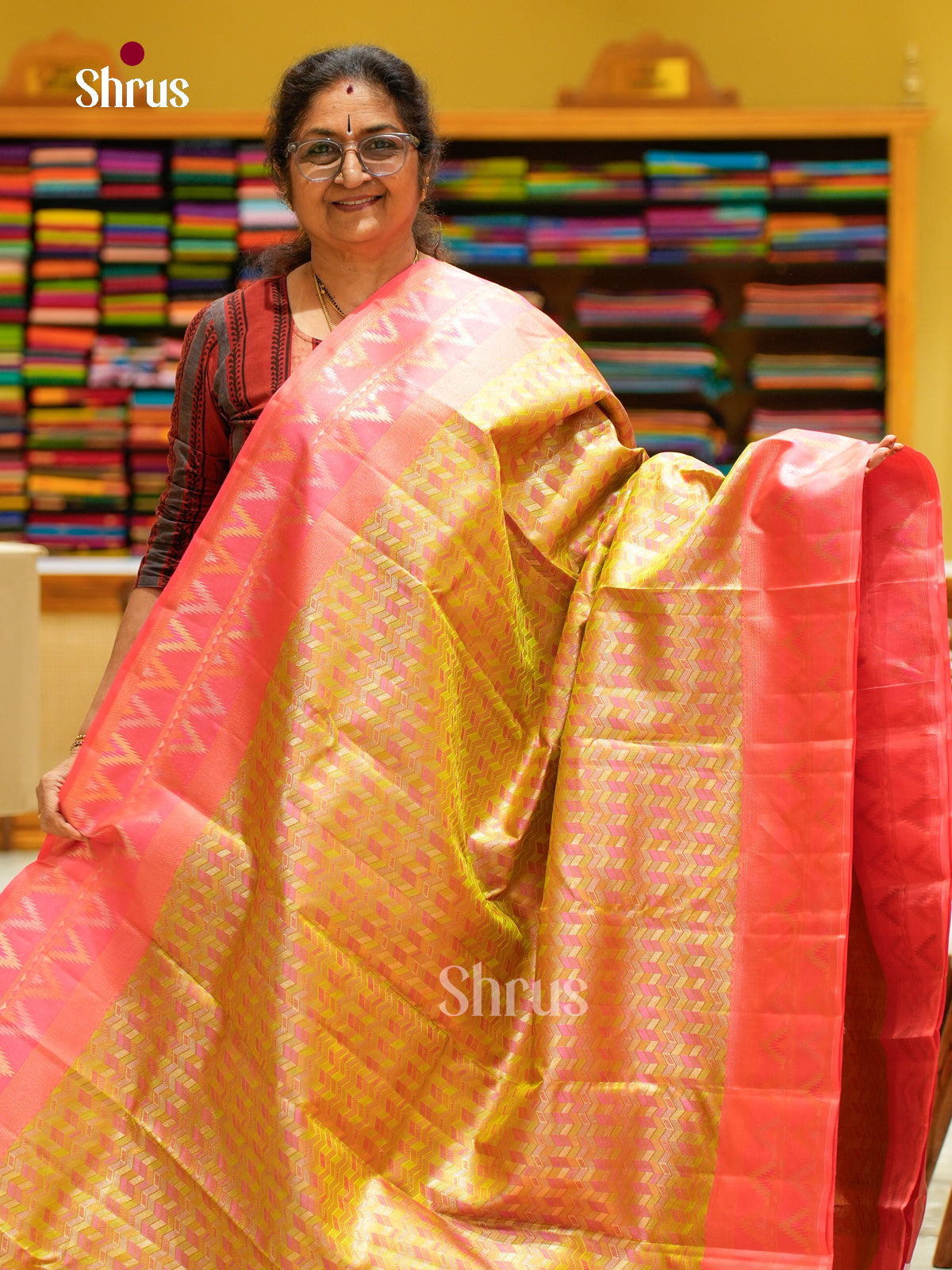 Kanchipuram silk Saree - EFS20008 - Shop on Shrus.com