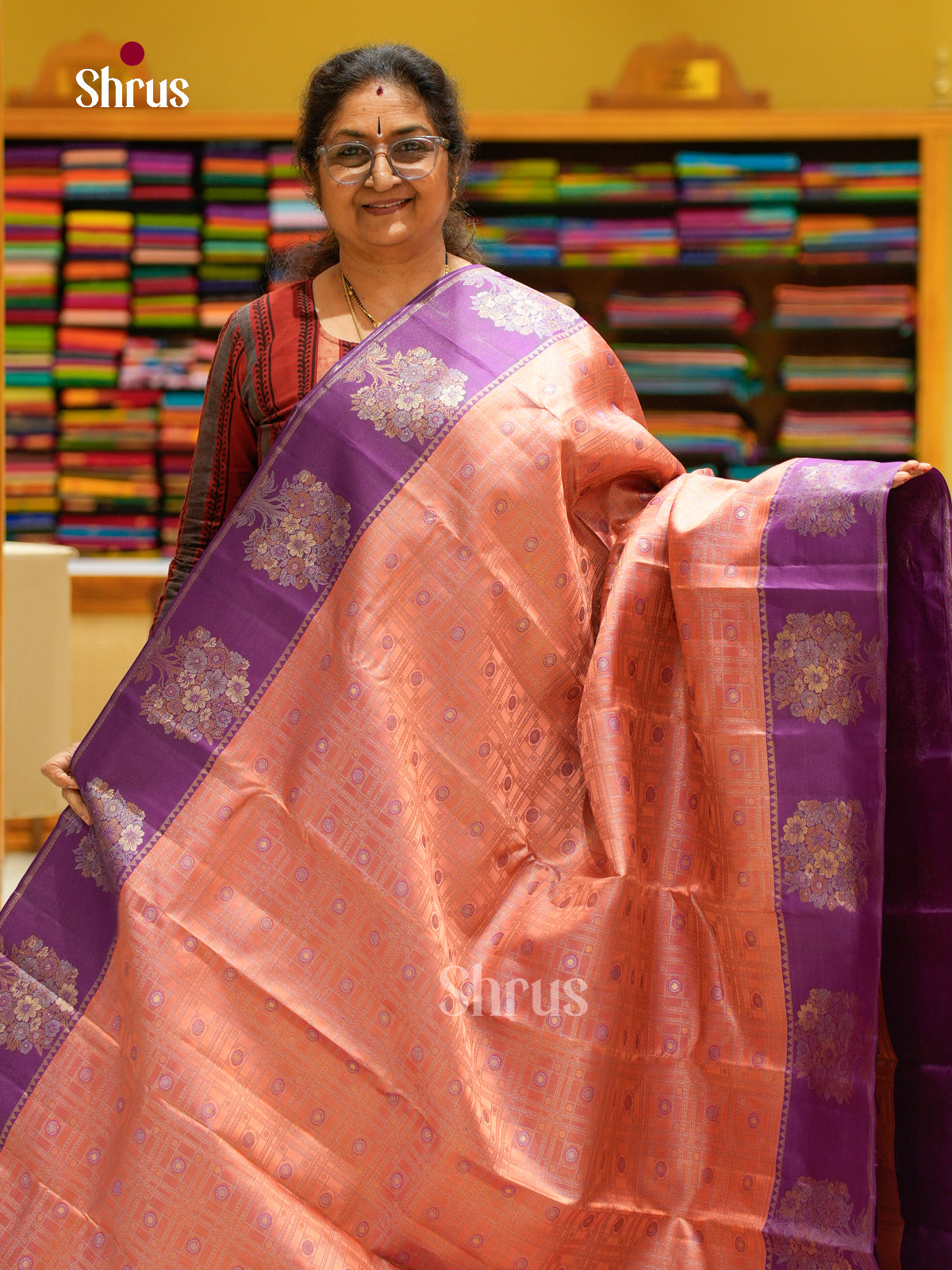 Kanchipuram silk Saree - EFS20010 - Shop on Shrus.com
