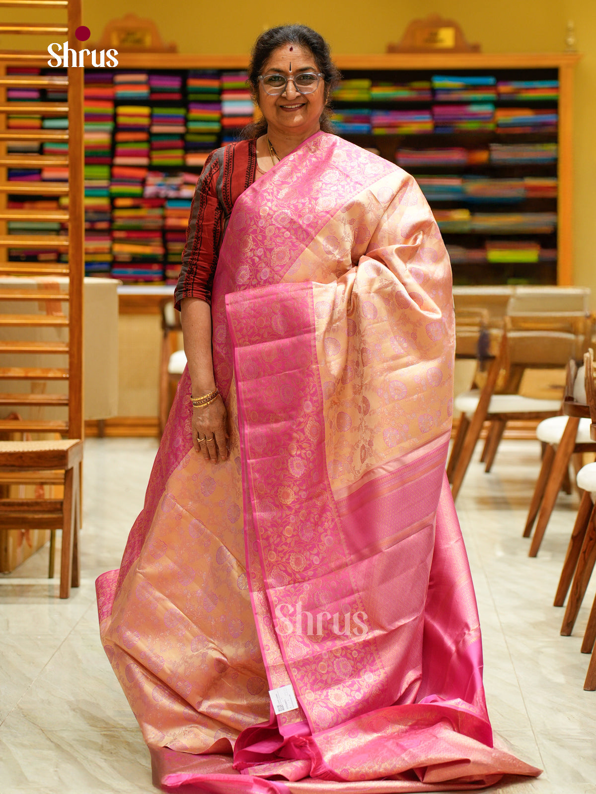 Kanchipuram silk Saree - EFS20015 - Shop on Shrus.com