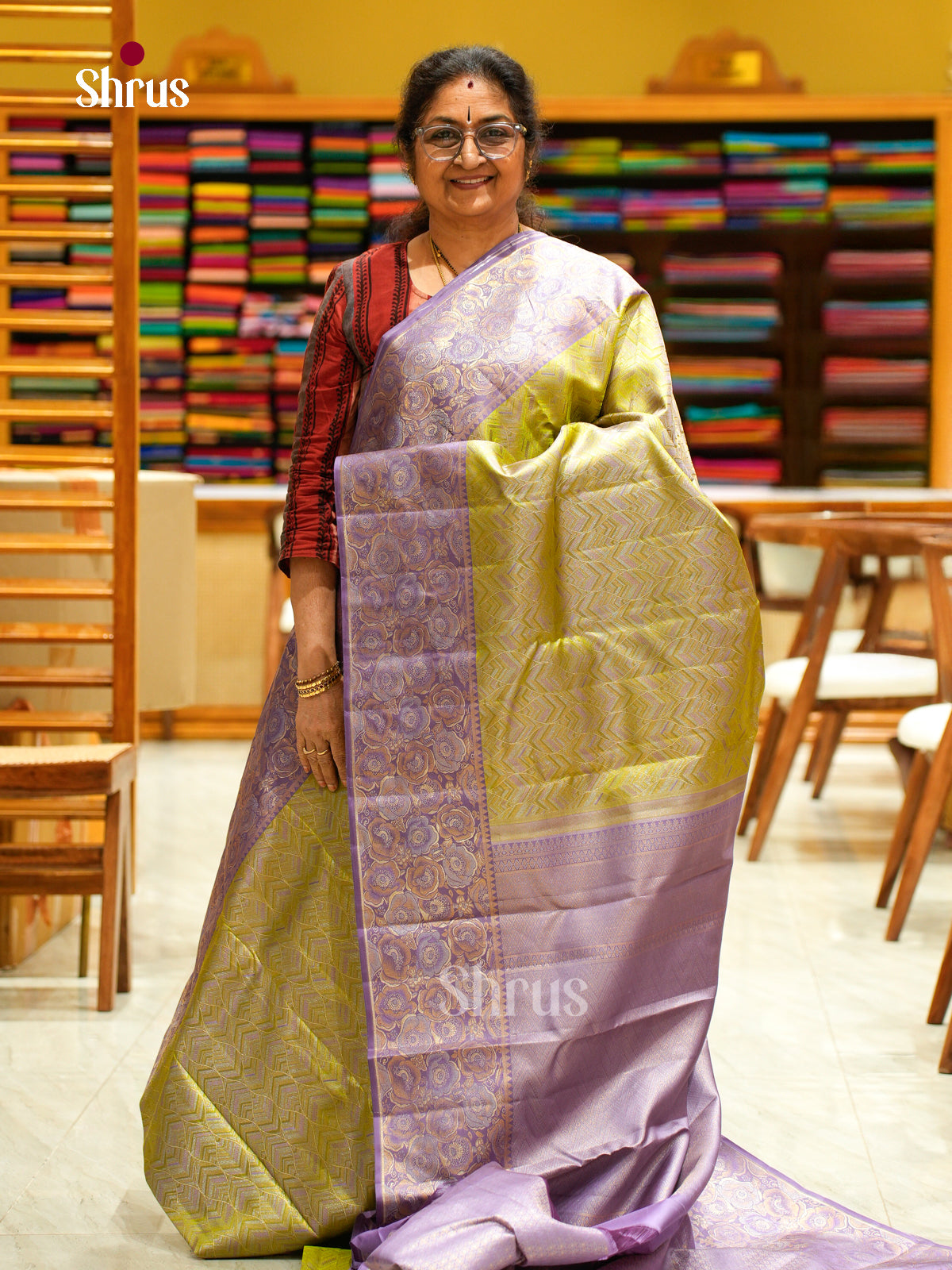 Kanchipuram silk Saree - EFS20023 - Shop on Shrus.com