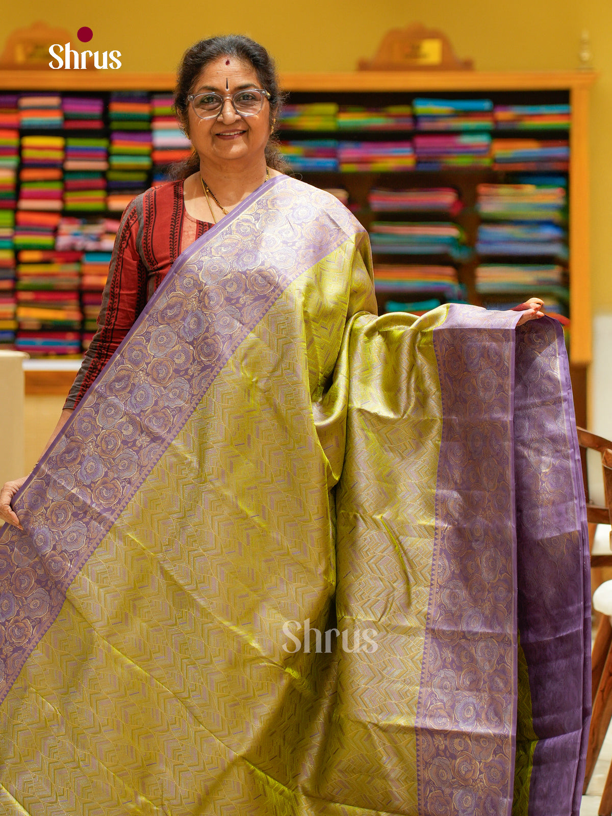 Kanchipuram silk Saree - EFS20023 - Shop on Shrus.com
