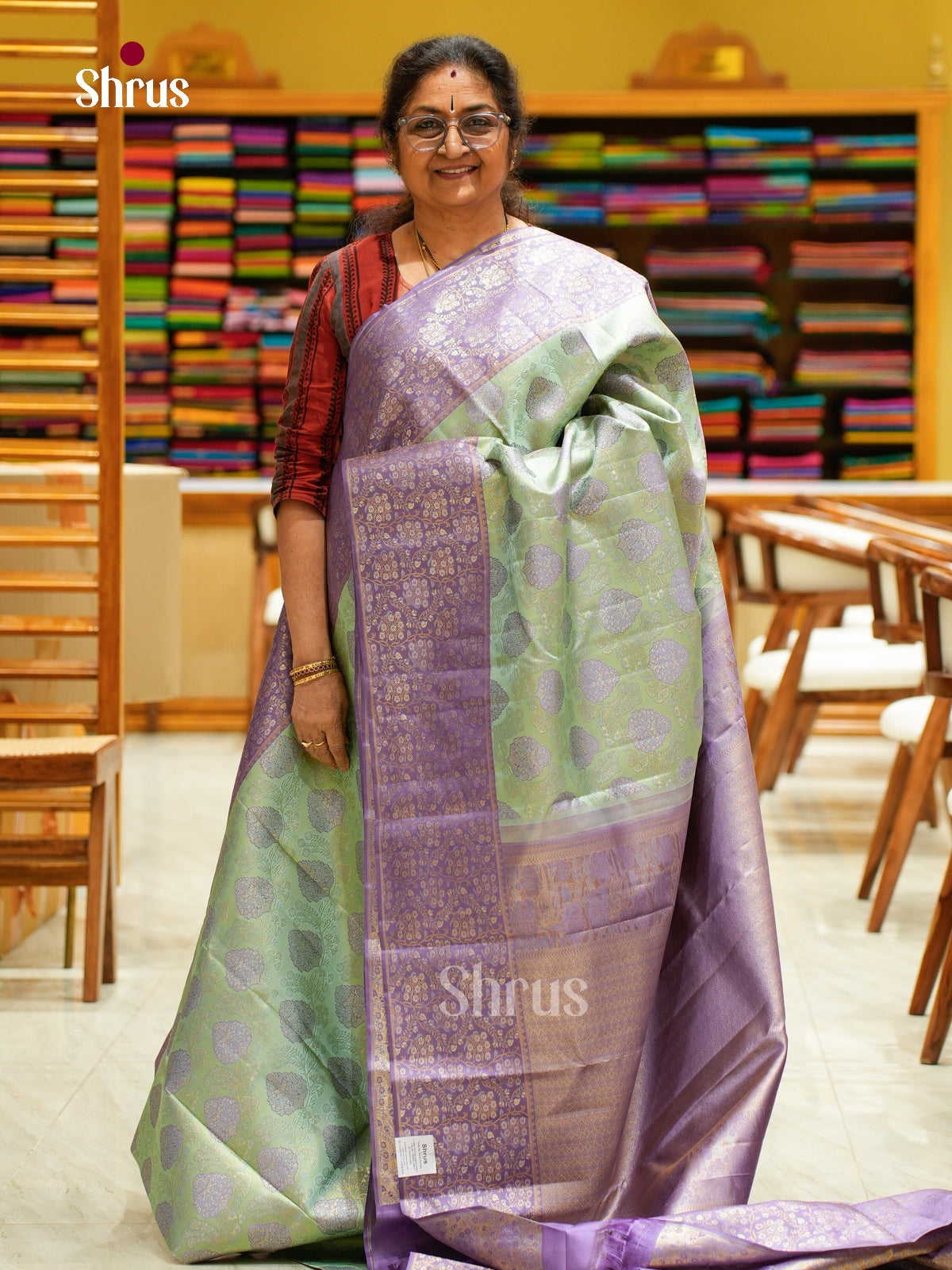 Kanchipuram silk Saree - EFS20026 - Shop on Shrus.com