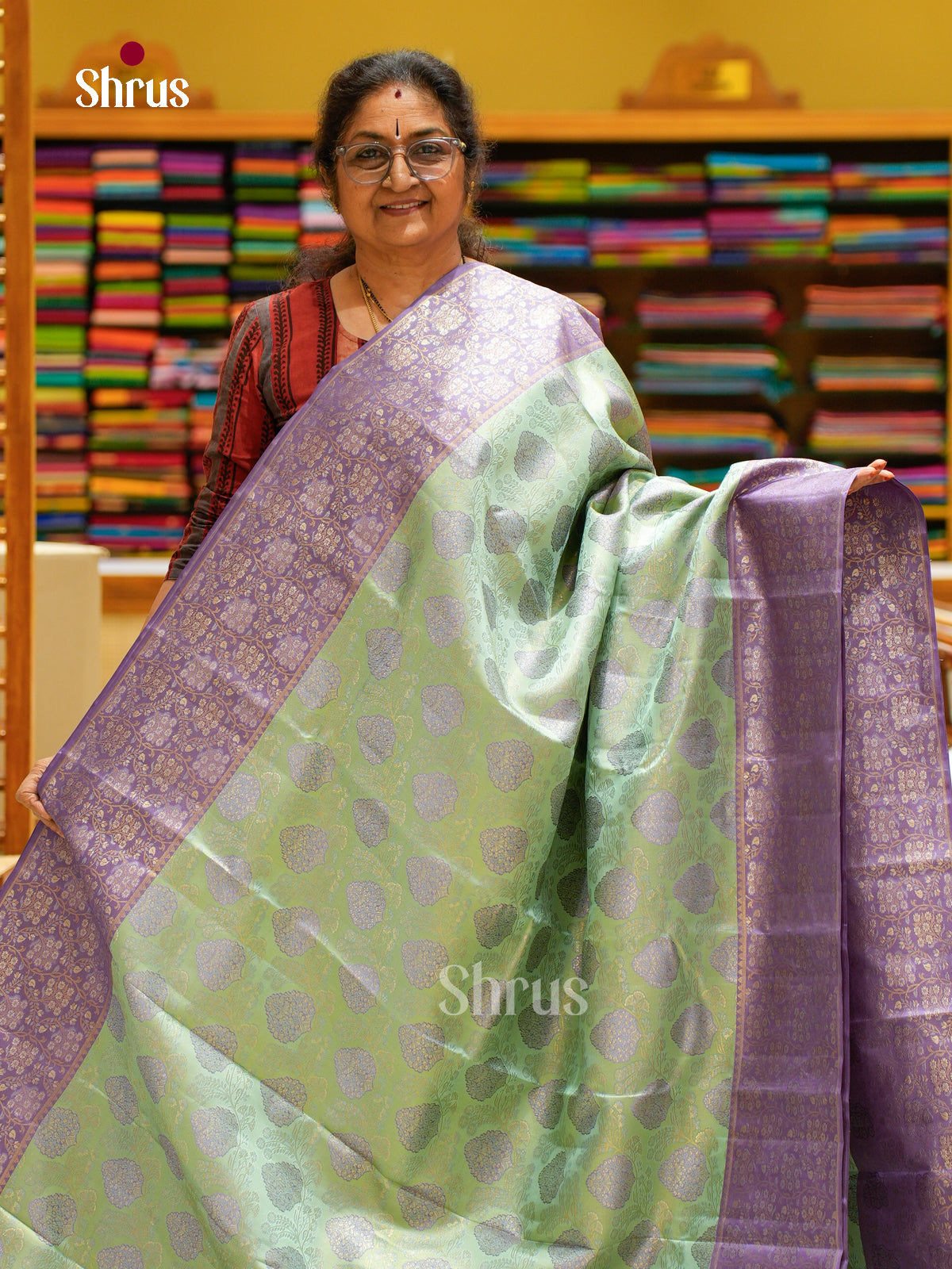 Kanchipuram silk Saree - EFS20026 - Shop on Shrus.com