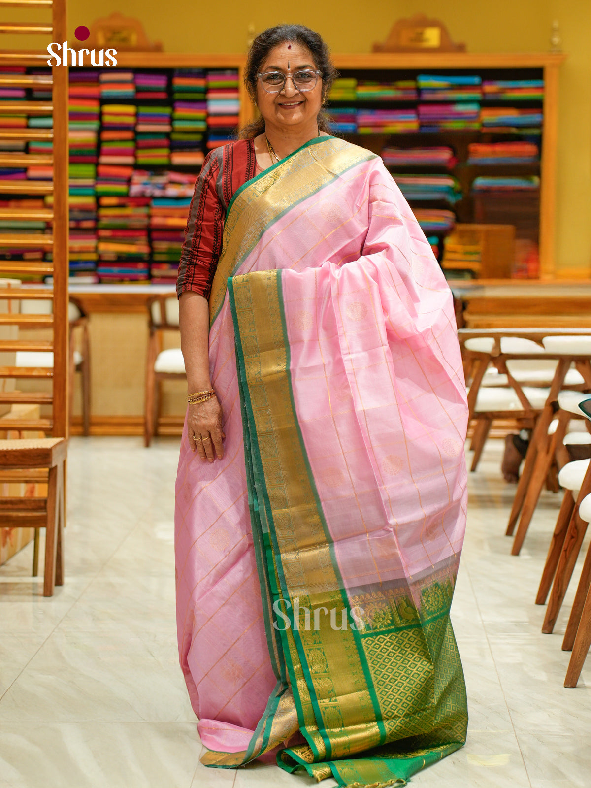 Silk Cotton Saree - EFS20057 - Shop on Shrus.com