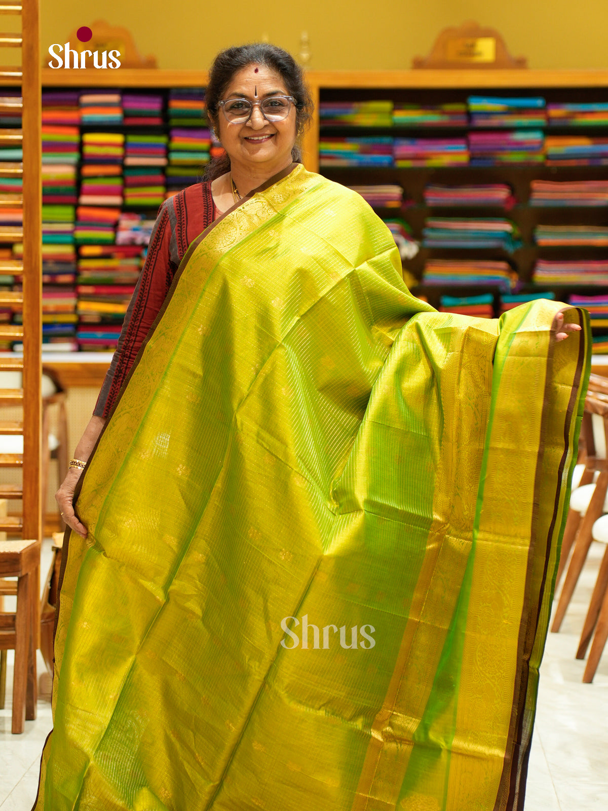 Silk Cotton Saree - EFS20070 - Shop on Shrus.com