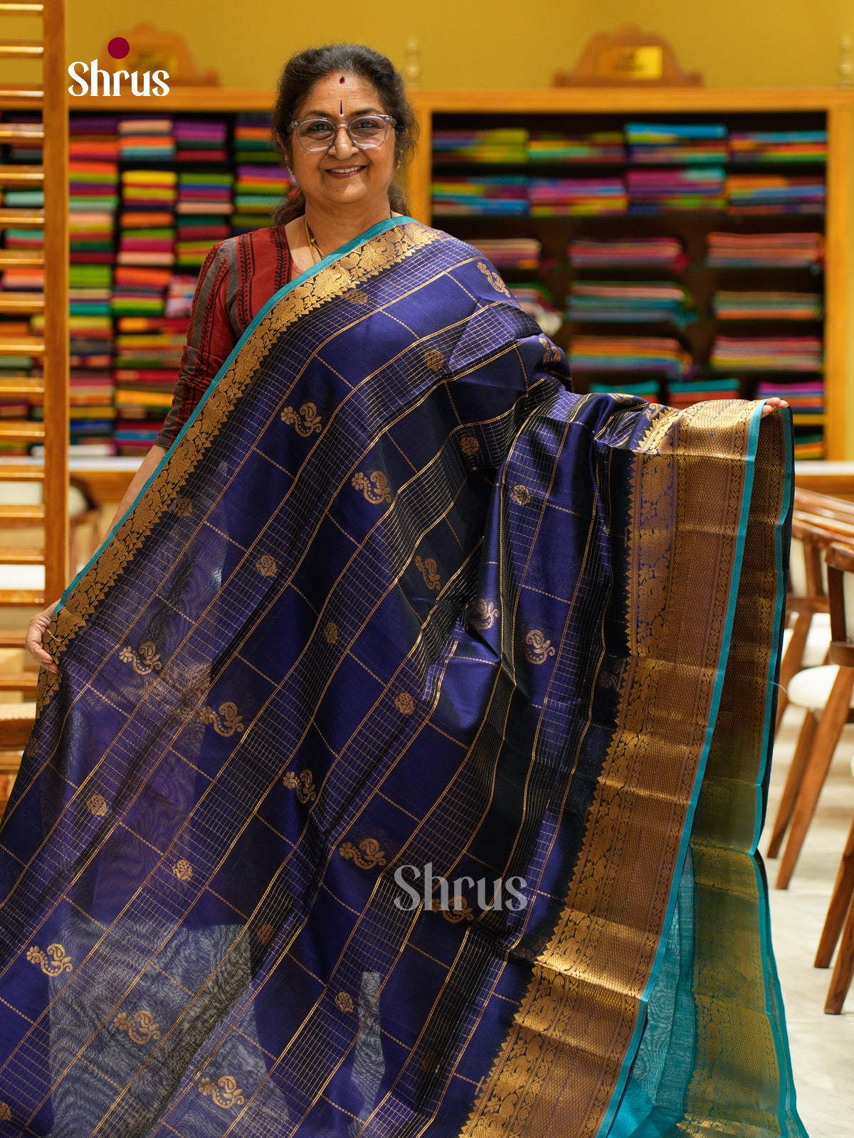 Silk Cotton Saree - EFS20089 - Shop on Shrus.com