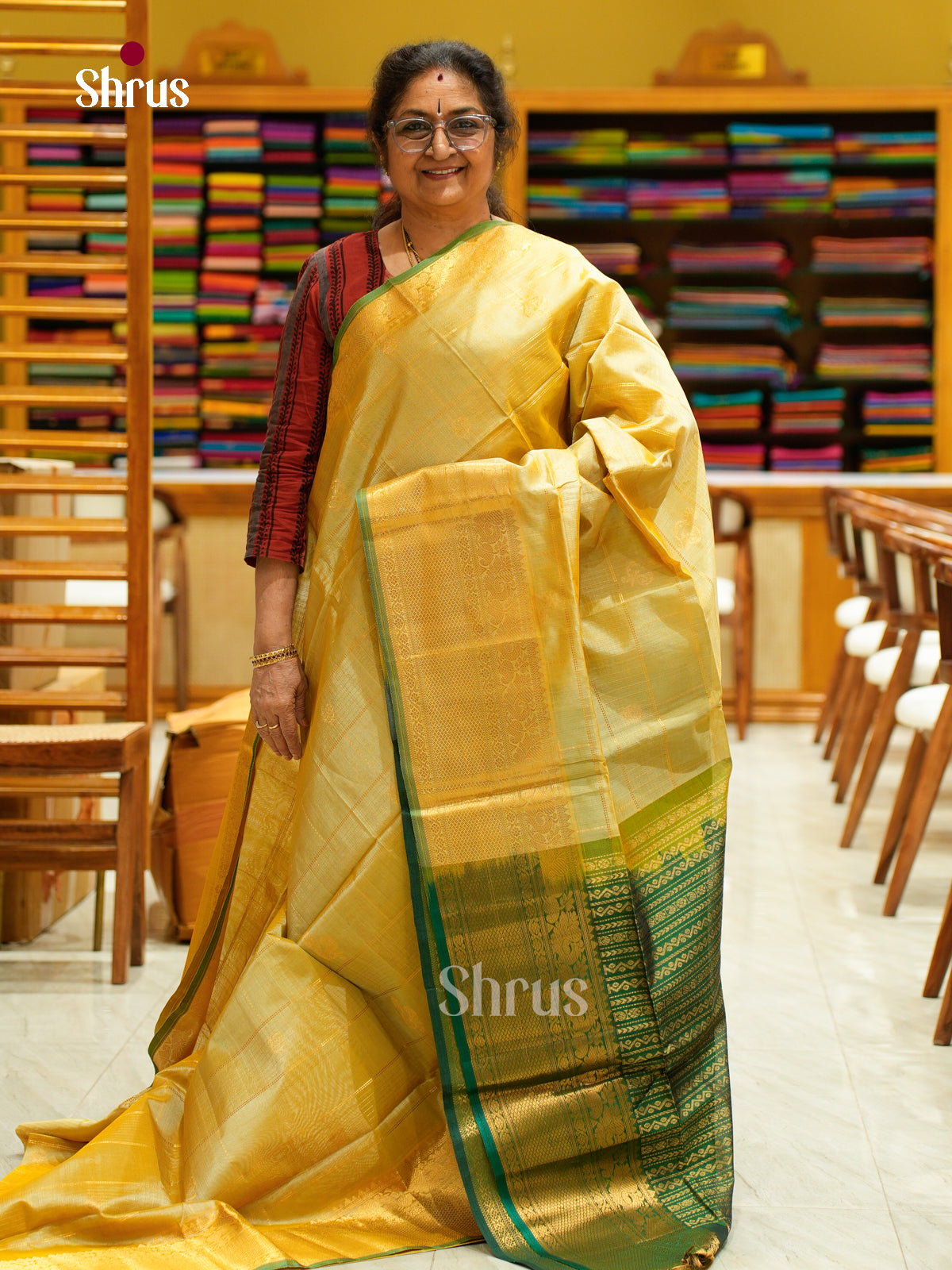 Silk Cotton Saree - EFS20090 - Shop on Shrus.com