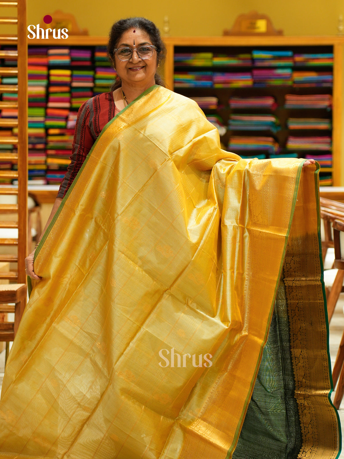 Silk Cotton Saree - EFS20090 - Shop on Shrus.com