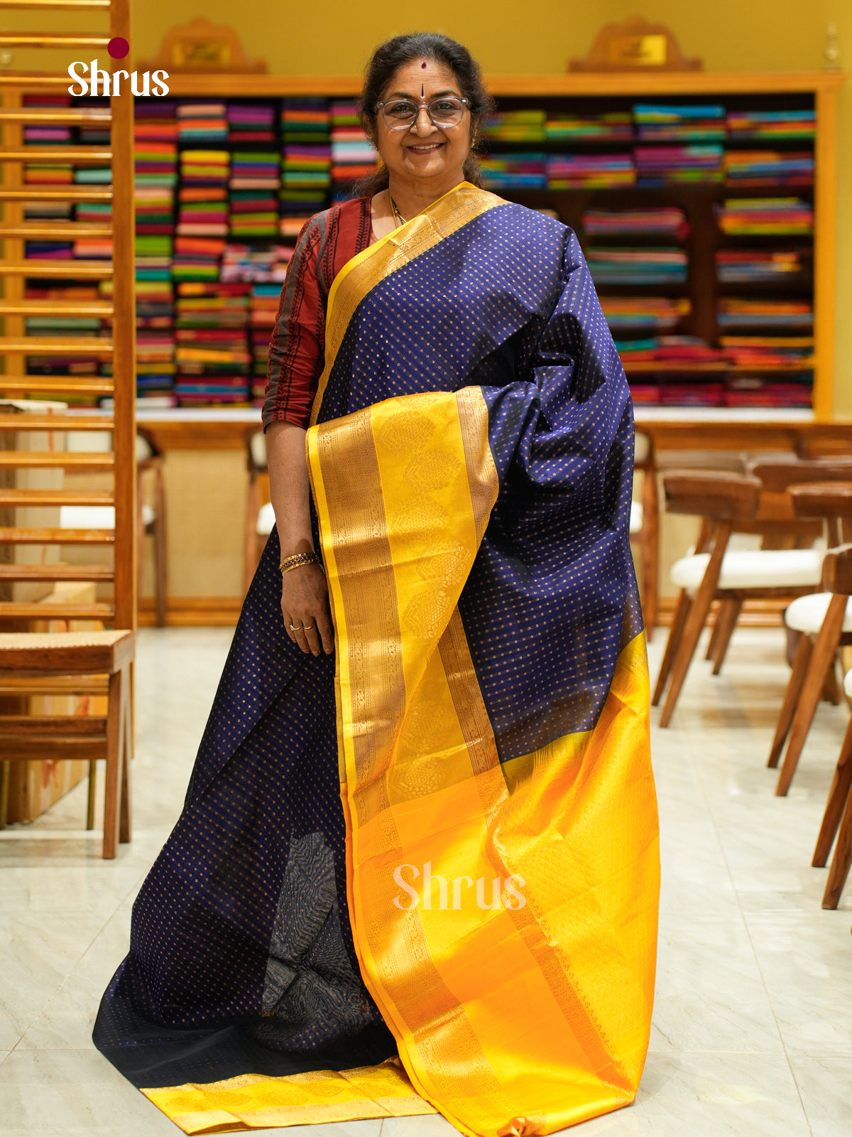 Silk Cotton Saree - EFS20103 - Shop on Shrus.com