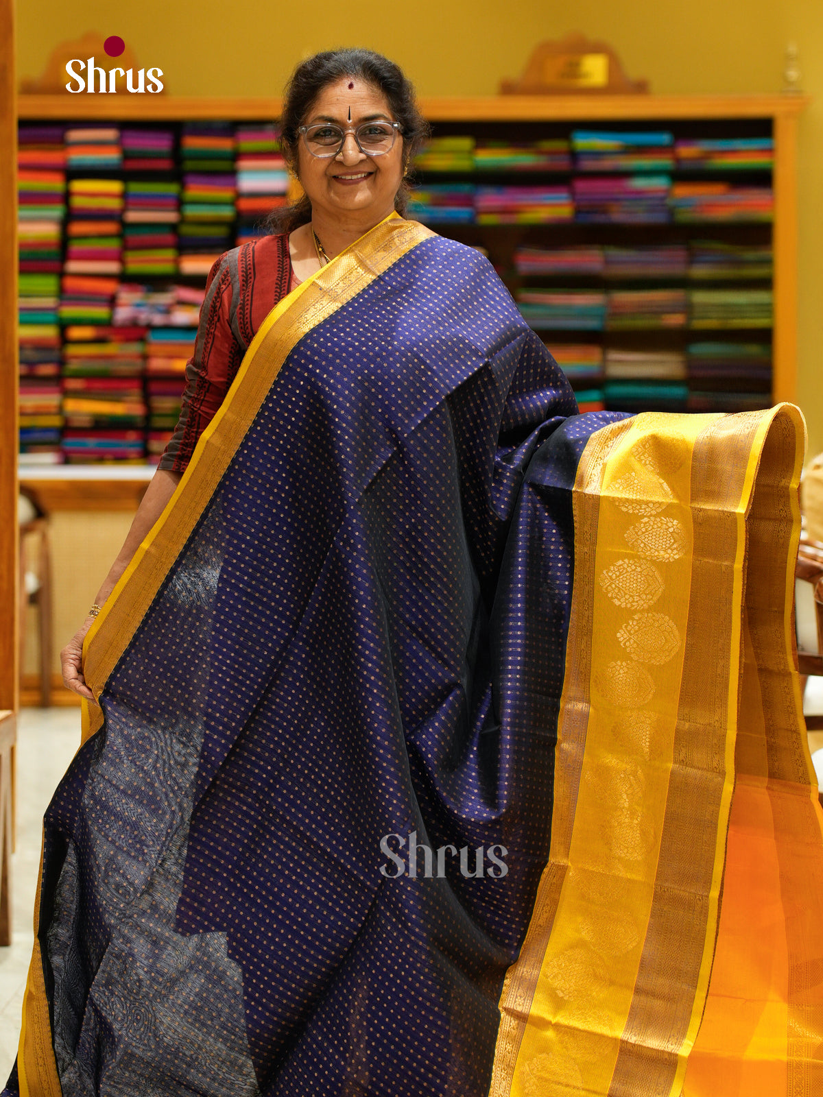 Silk Cotton Saree - EFS20103 - Shop on Shrus.com