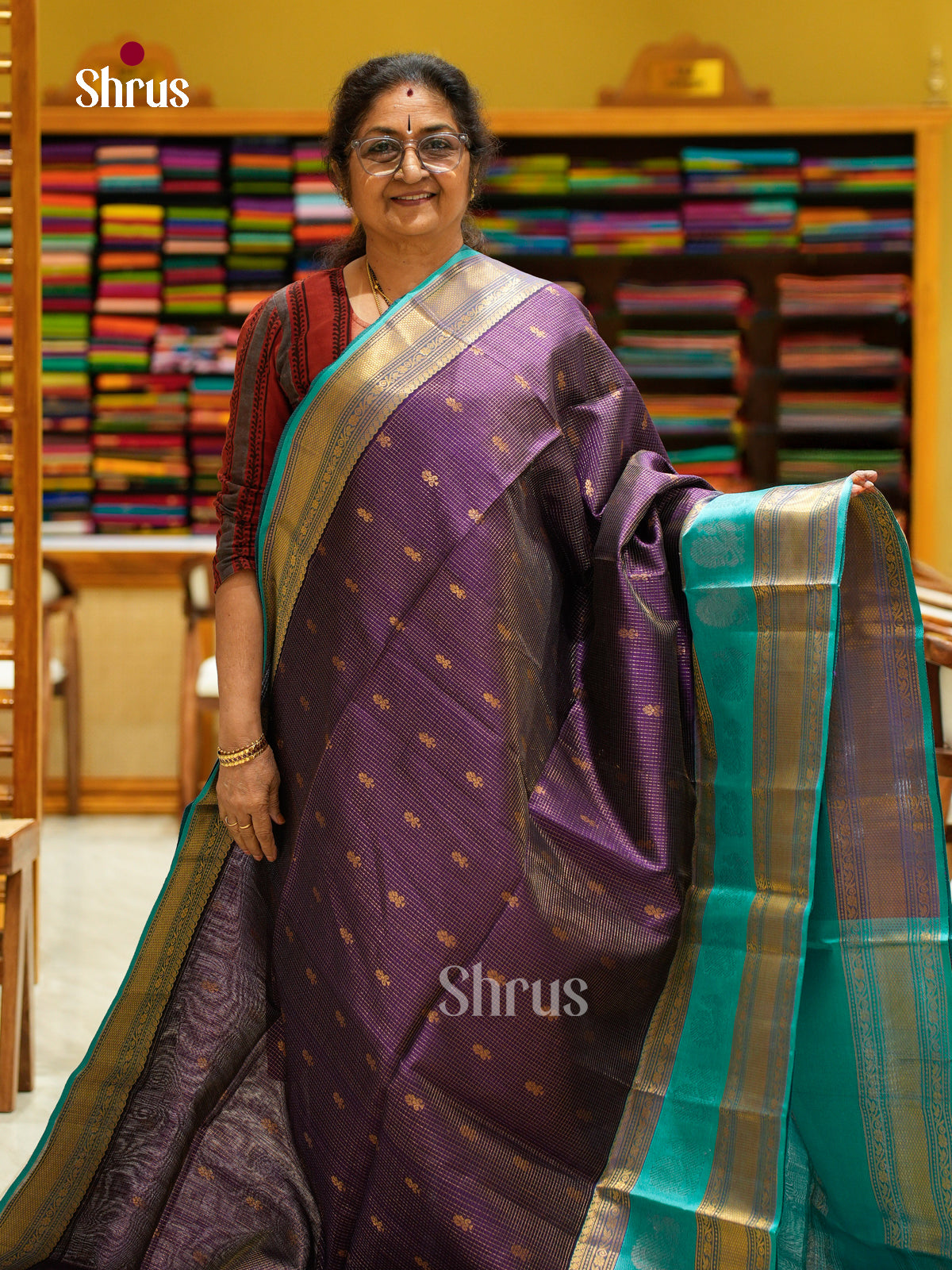 Silk Cotton Saree - EFS20104 - Shop on Shrus.com