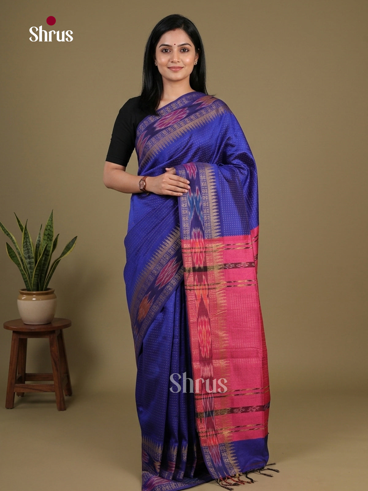 Semi Rawsilk Saree - EFS20181 - Shop on Shrus.com