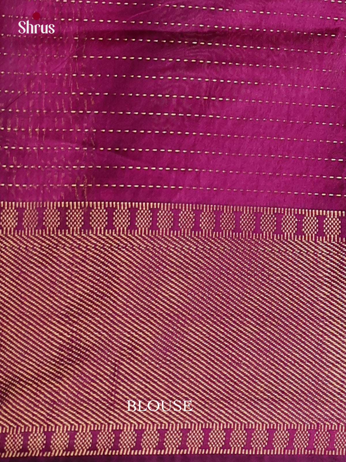 Pink & Purple - Semi Rawsilk Saree