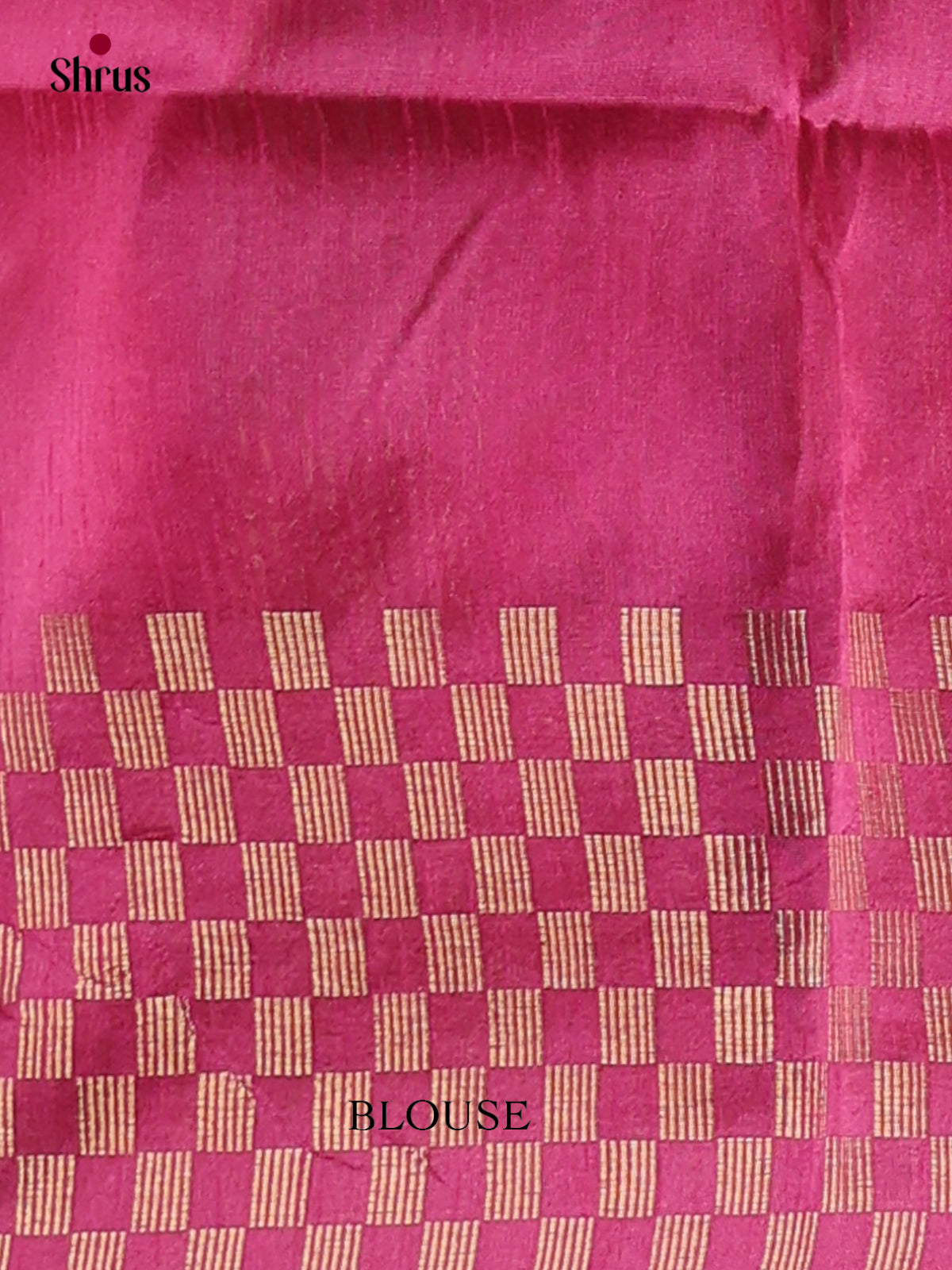 Green & majenta - Semi Rawsilk Saree - Shop on Shrus.com