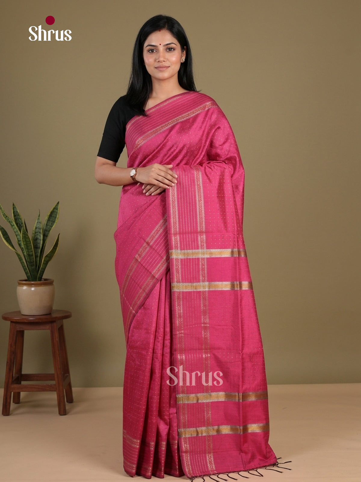 Semi Rawsilk Saree - EFS20231