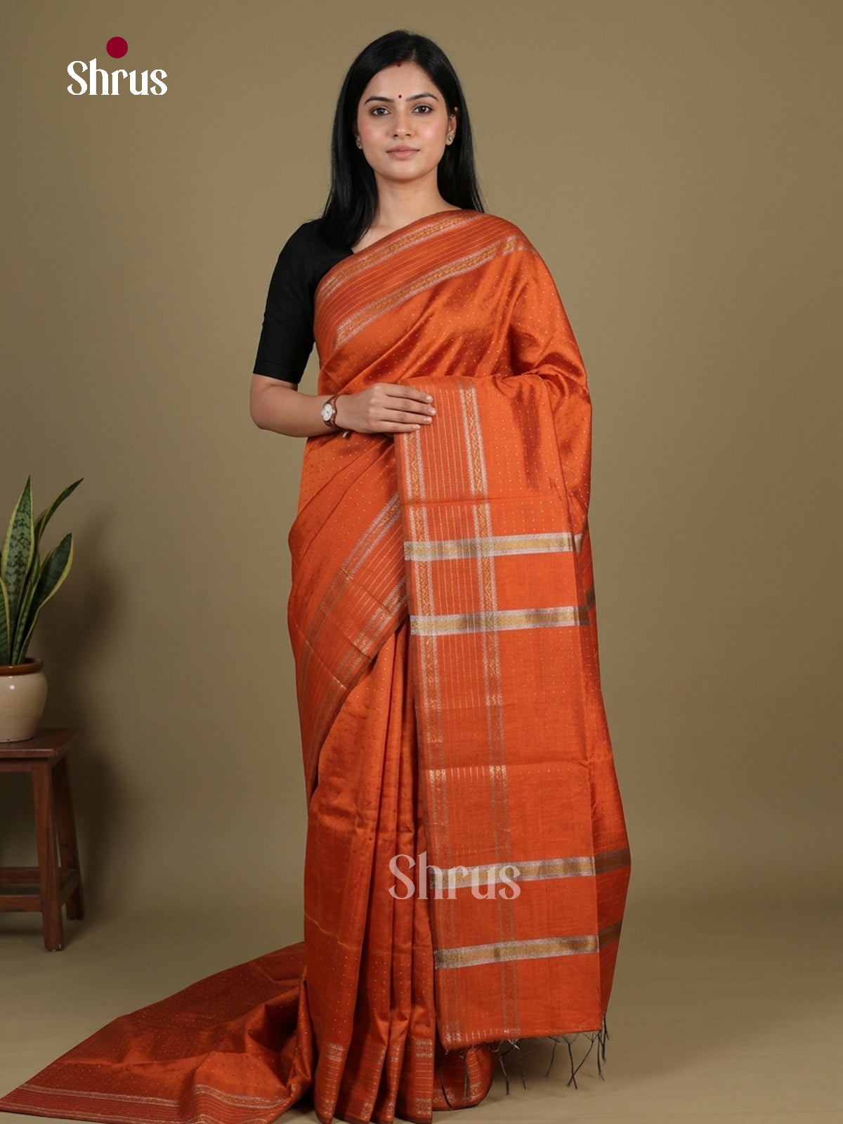 Semi Rawsilk Saree - EFS20240