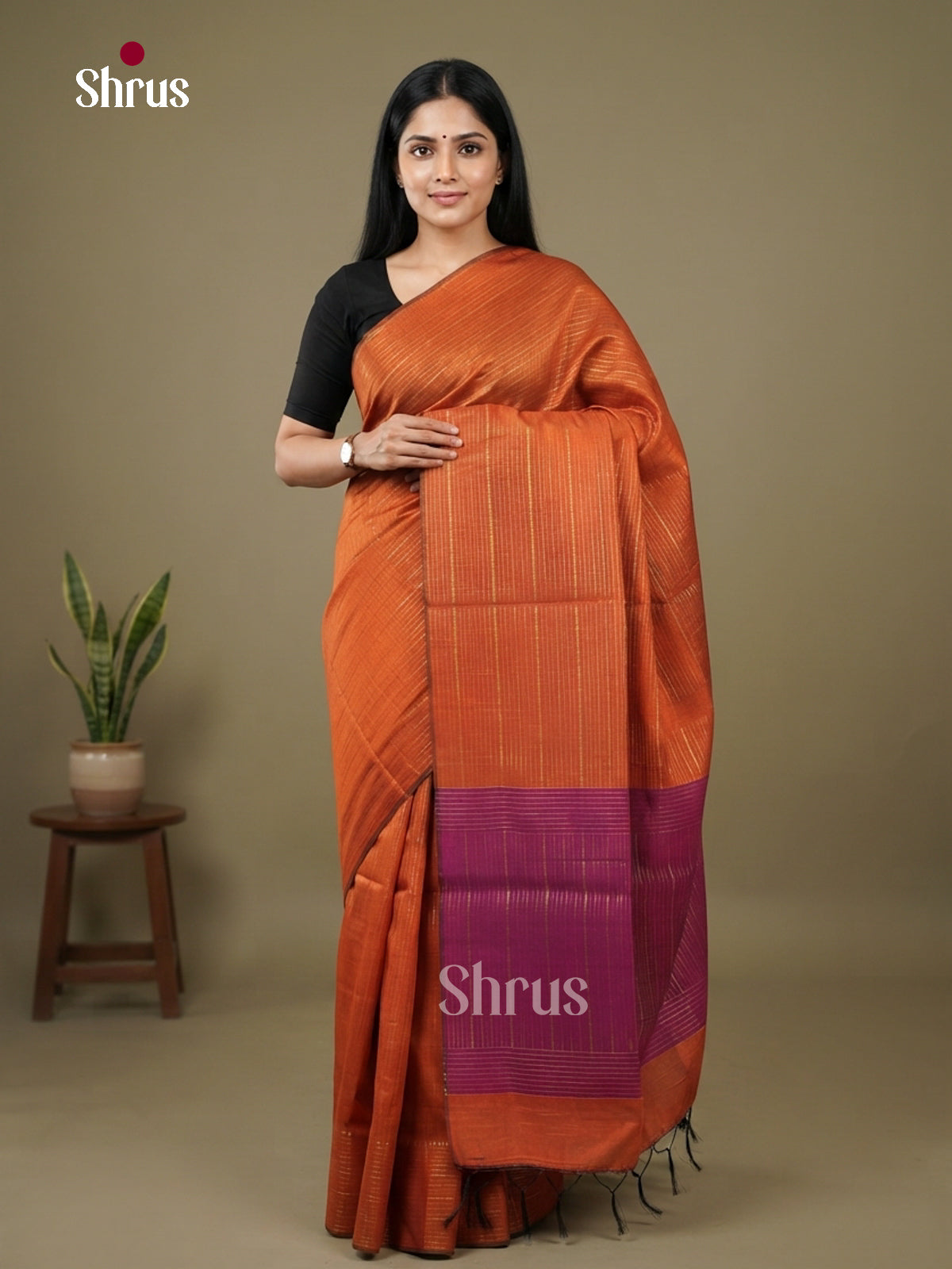 Semi Rawsilk Saree - EFS20256