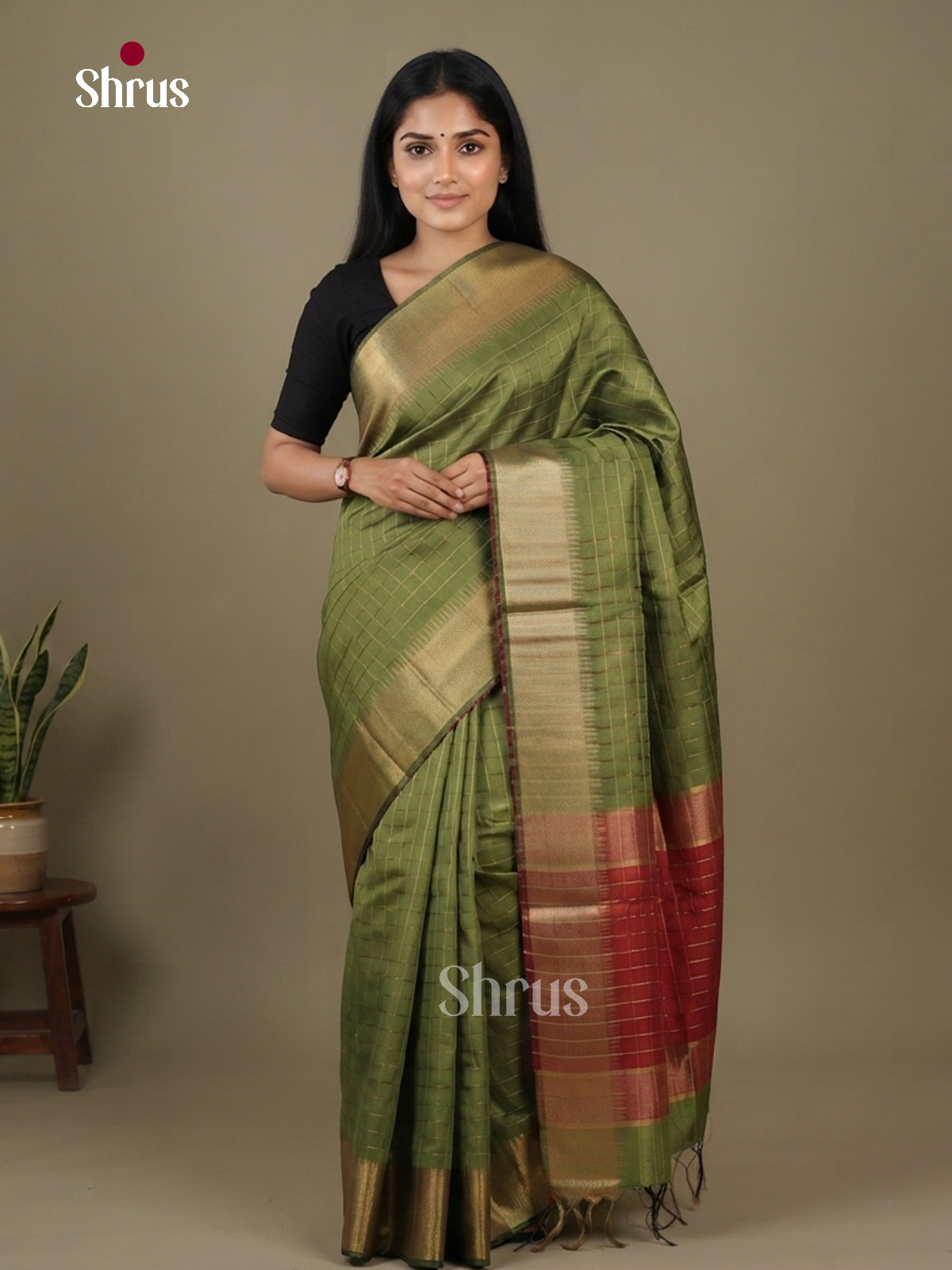 Semi Rawsilk Saree - EFS20272