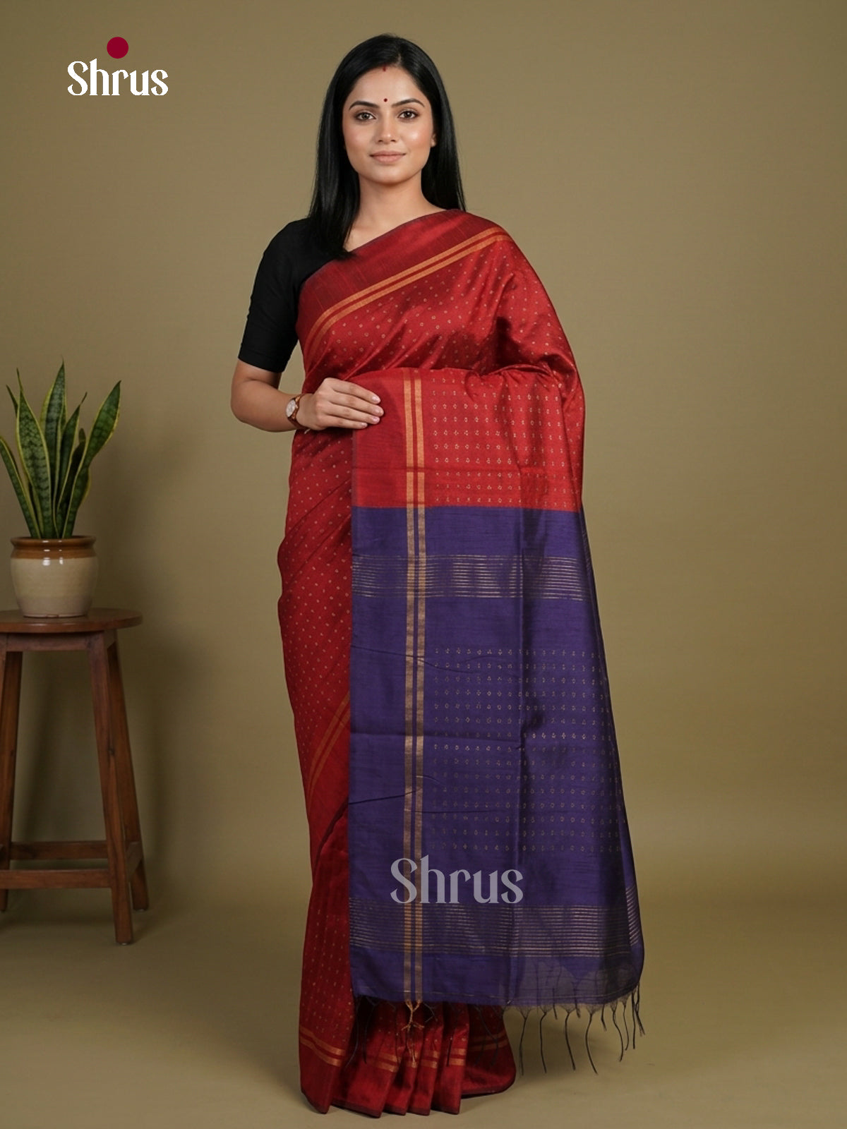 Semi Rawsilk Saree - EFS20329