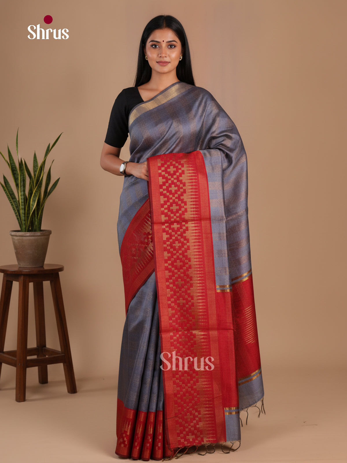 Semi Rawsilk Saree - EFS20349