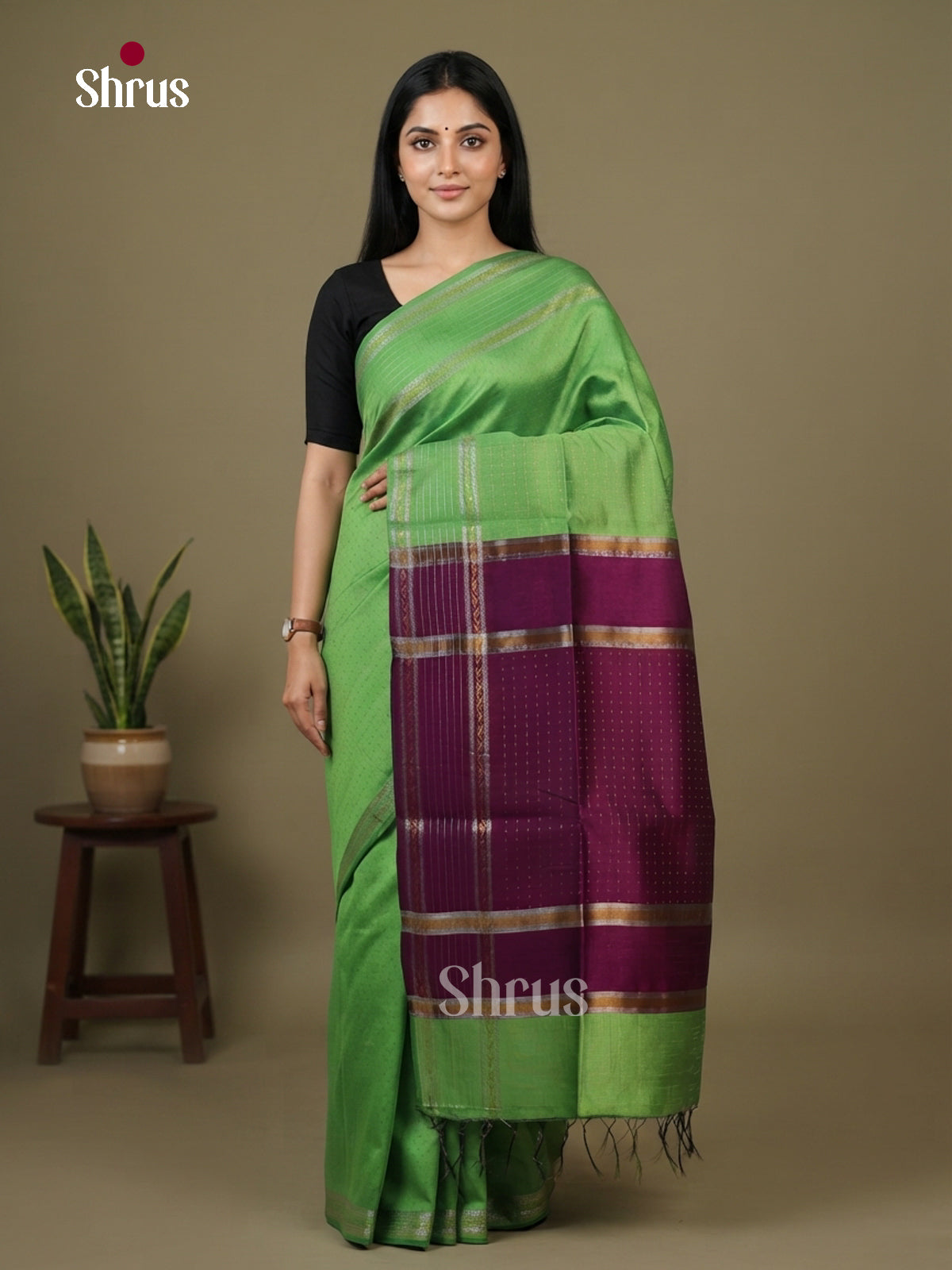 Semi Rawsilk Saree - EFS20352