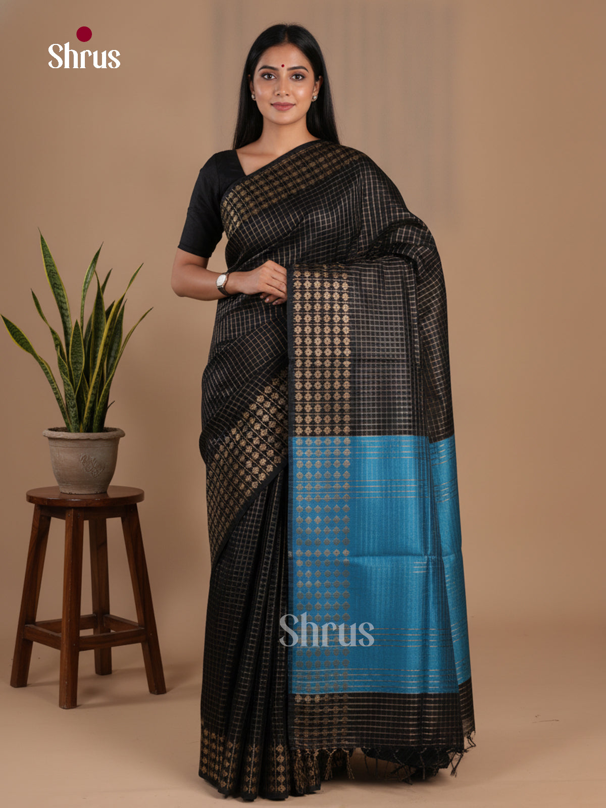 Semi Rawsilk Saree - EFS20390 - Shop on Shrus.com